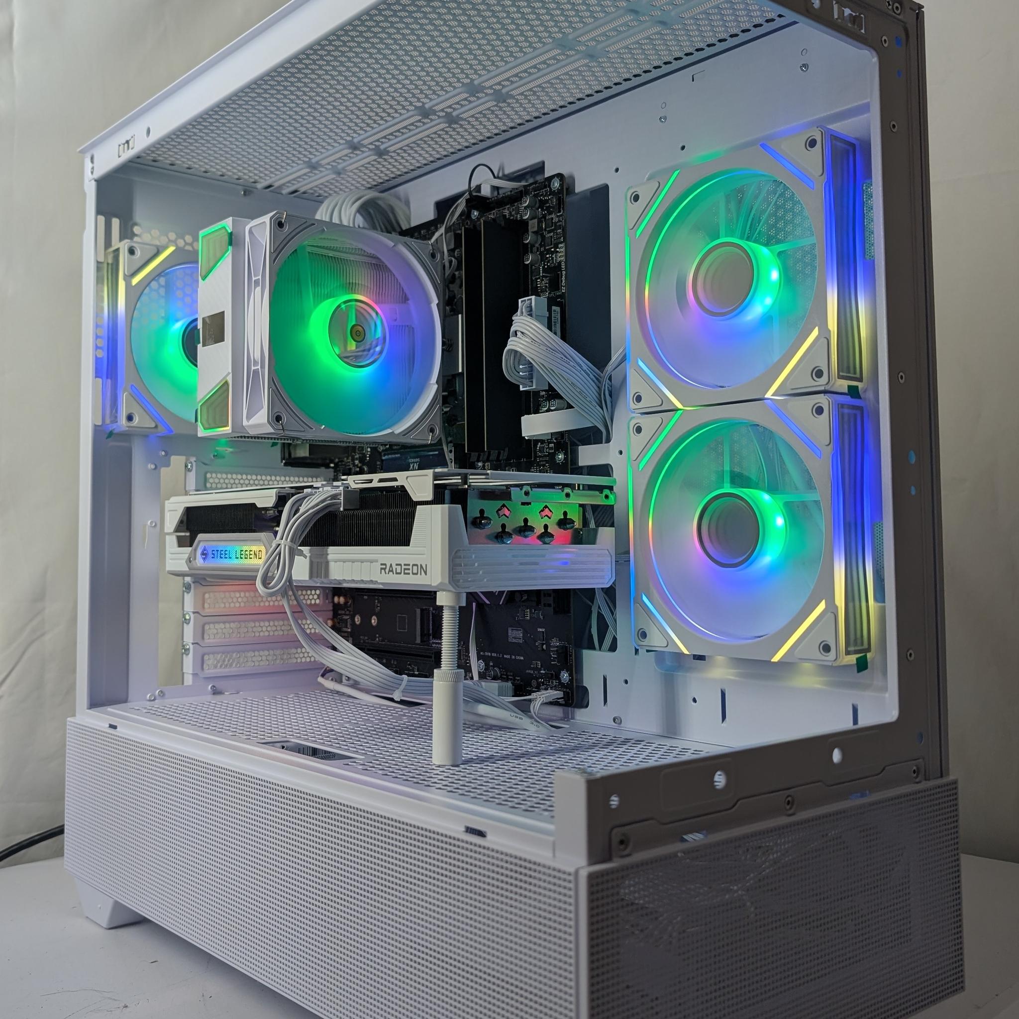 ALL WHITE | 9070XT 16GB | RYZEN 5 7500F | 1000W POWER SUPPLY