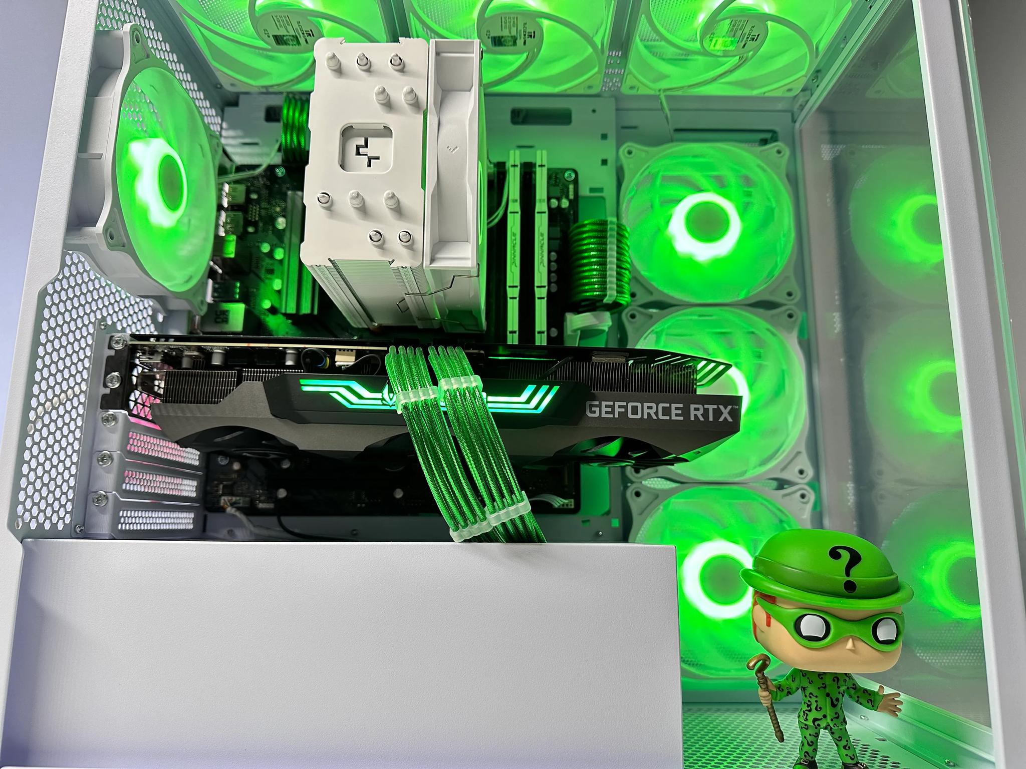 🖤💚❔The Riddler- NVidia RTX 3070 Ti-AMD Ryzen 7 5700X 8-Core-32GB DDR4-1TB NVME