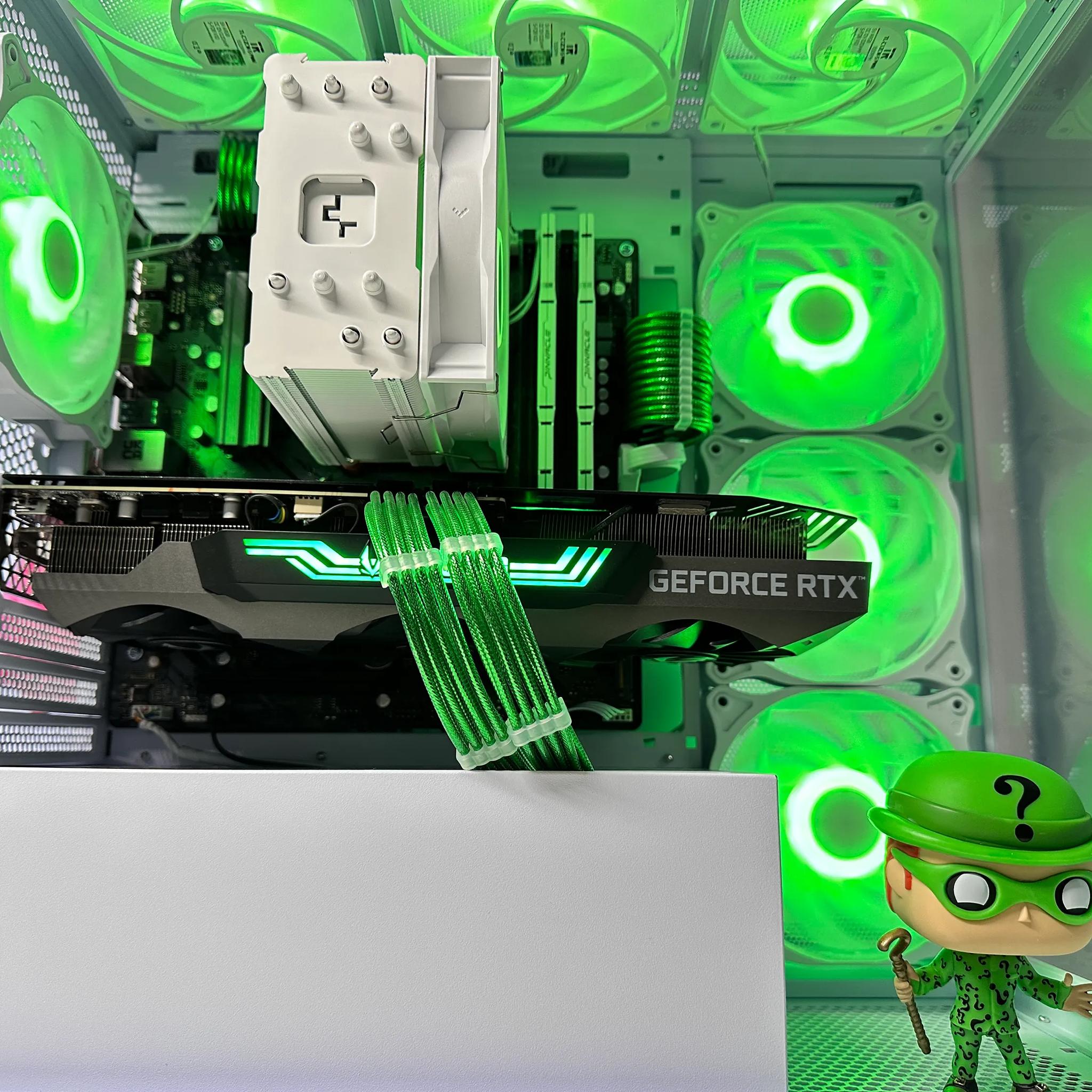 🖤💚❔The Riddler- NVidia RTX 3070 Ti-AMD Ryzen 7 5700X 8-Core-32GB DDR4-1TB NVME