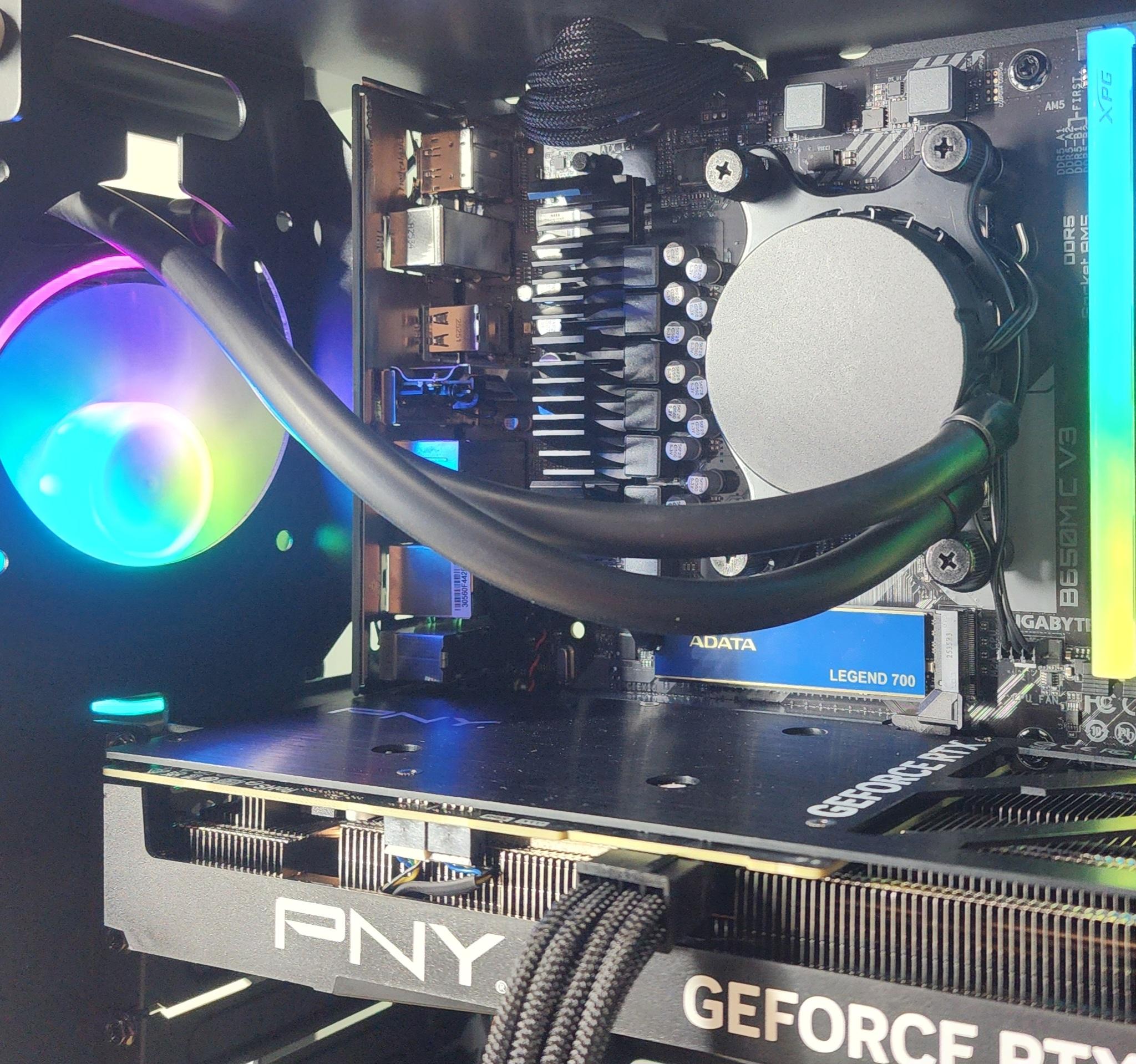 Gaming PC Ryzen 7 7700X 16GB RAM 1TB SSD RTX 4070 12GB Windows 11 Computer