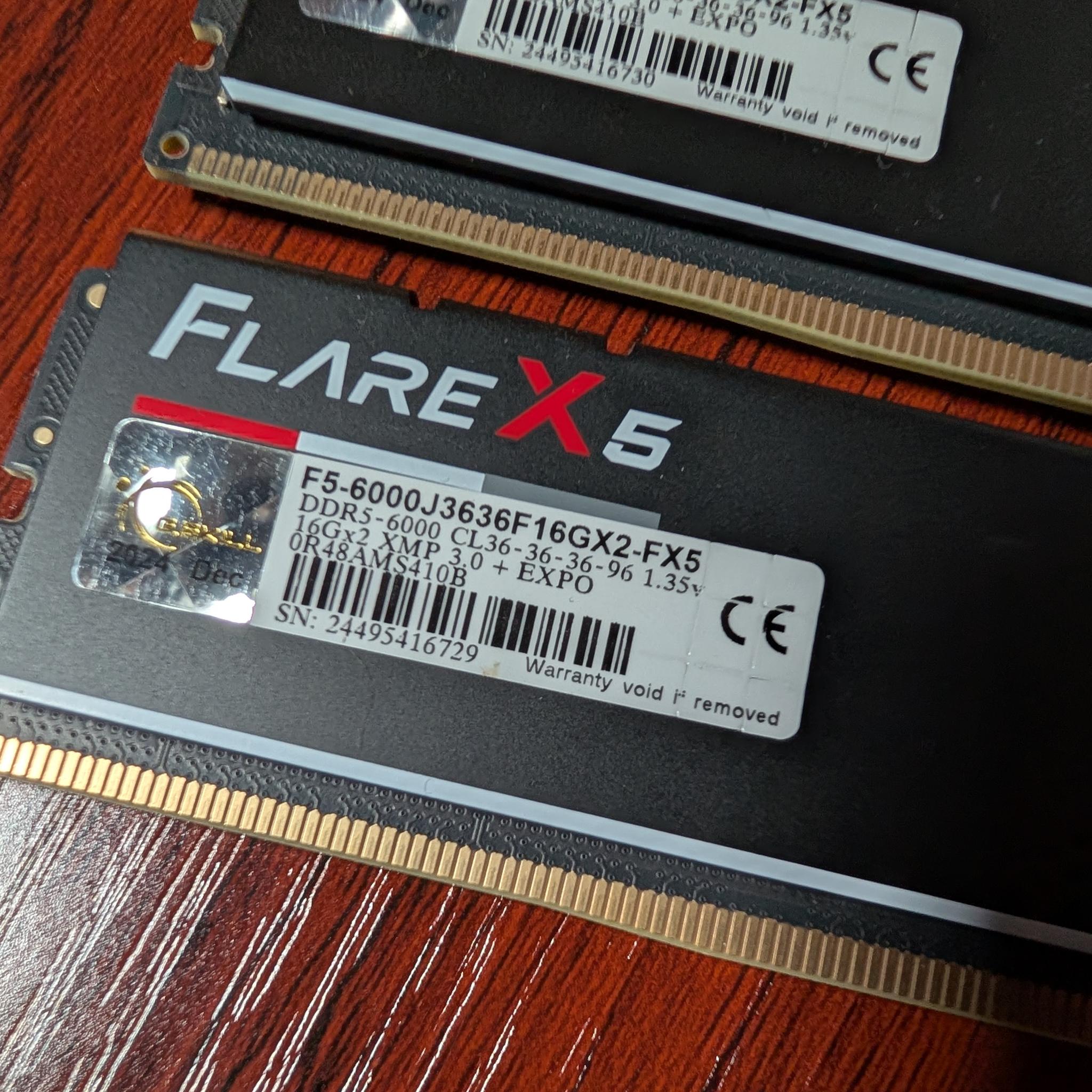 G.Skill Flare X5 32GB (2x16GB) DDR5 6000 RAM