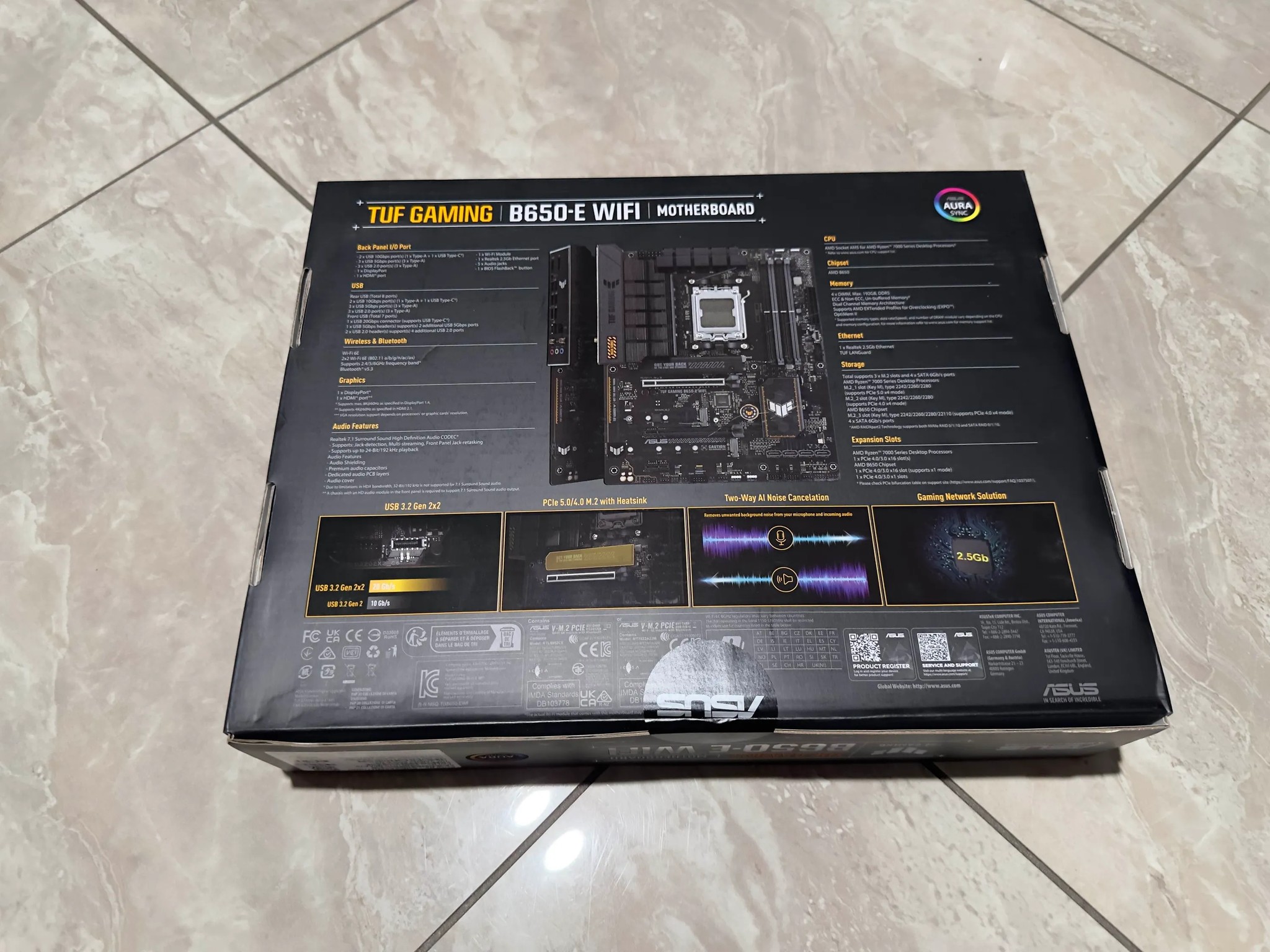 ASUS B650-E TUF Gaming WiFi AMD AM5 ATX Motherboard
