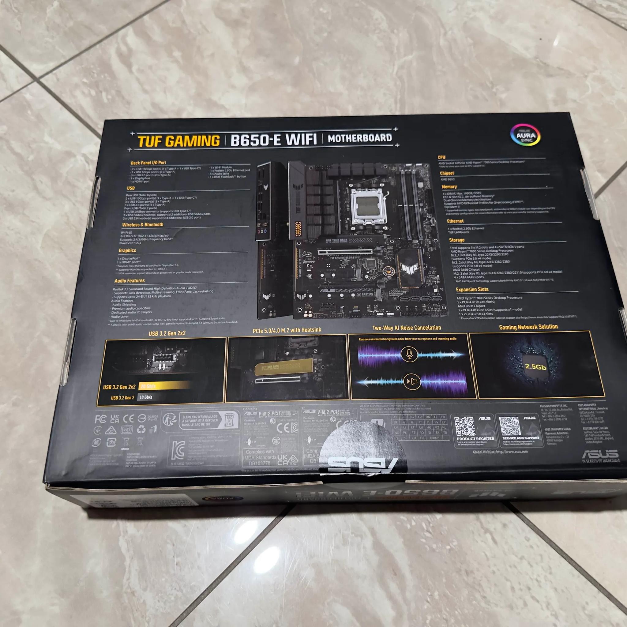 ASUS B650-E TUF Gaming WiFi AMD AM5 ATX Motherboard