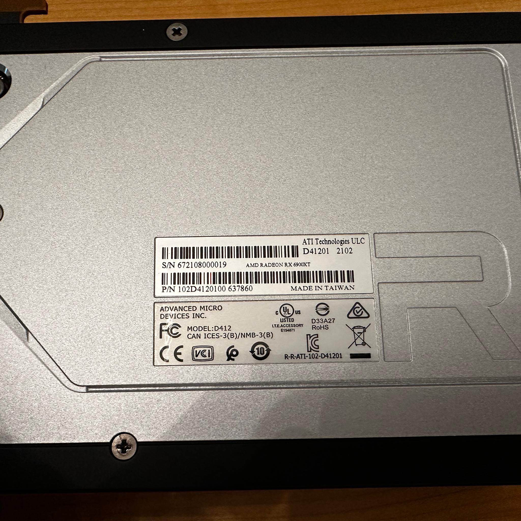 AMD Radeon 6900xt Reference