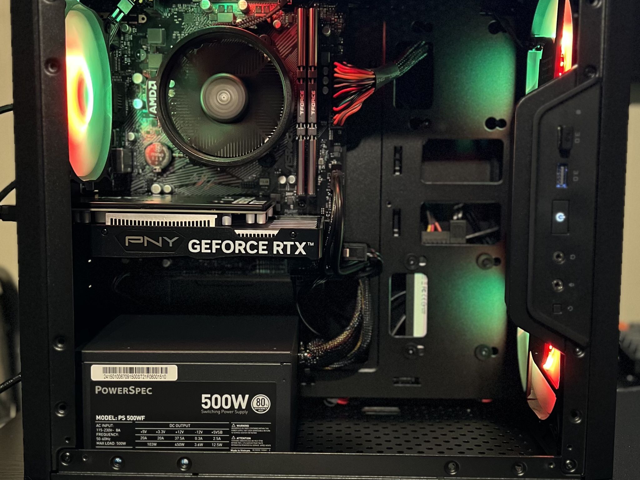 Budget Ryzen 5 4500 0.75 TB  SSD NVME 32 GB DDR4 RTX 3050 6 GB - All new parts!