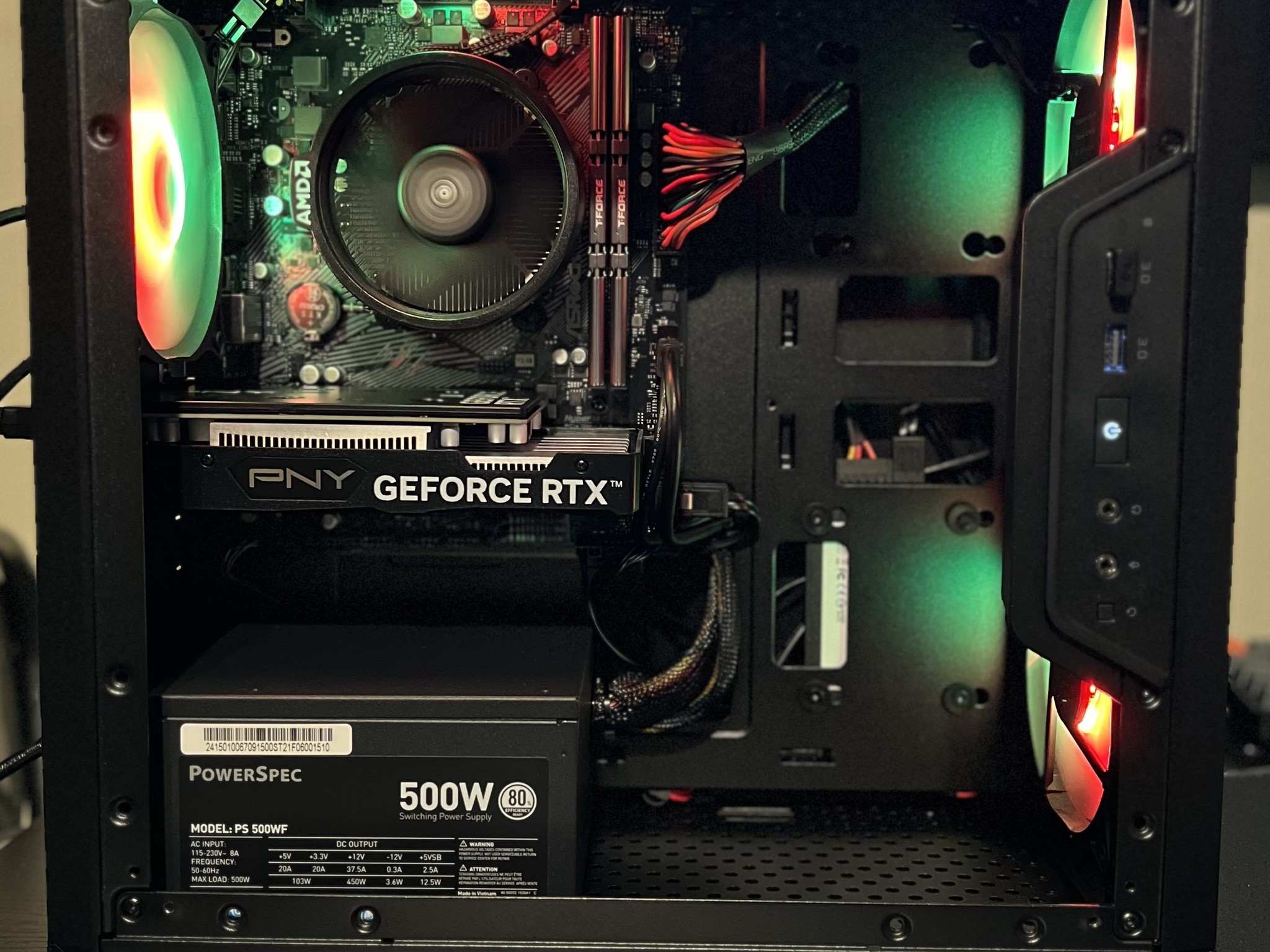 Budget Ryzen 5 4500 0.75 TB  SSD NVME 32 GB DDR4 RTX 3050 6 GB - All new parts!