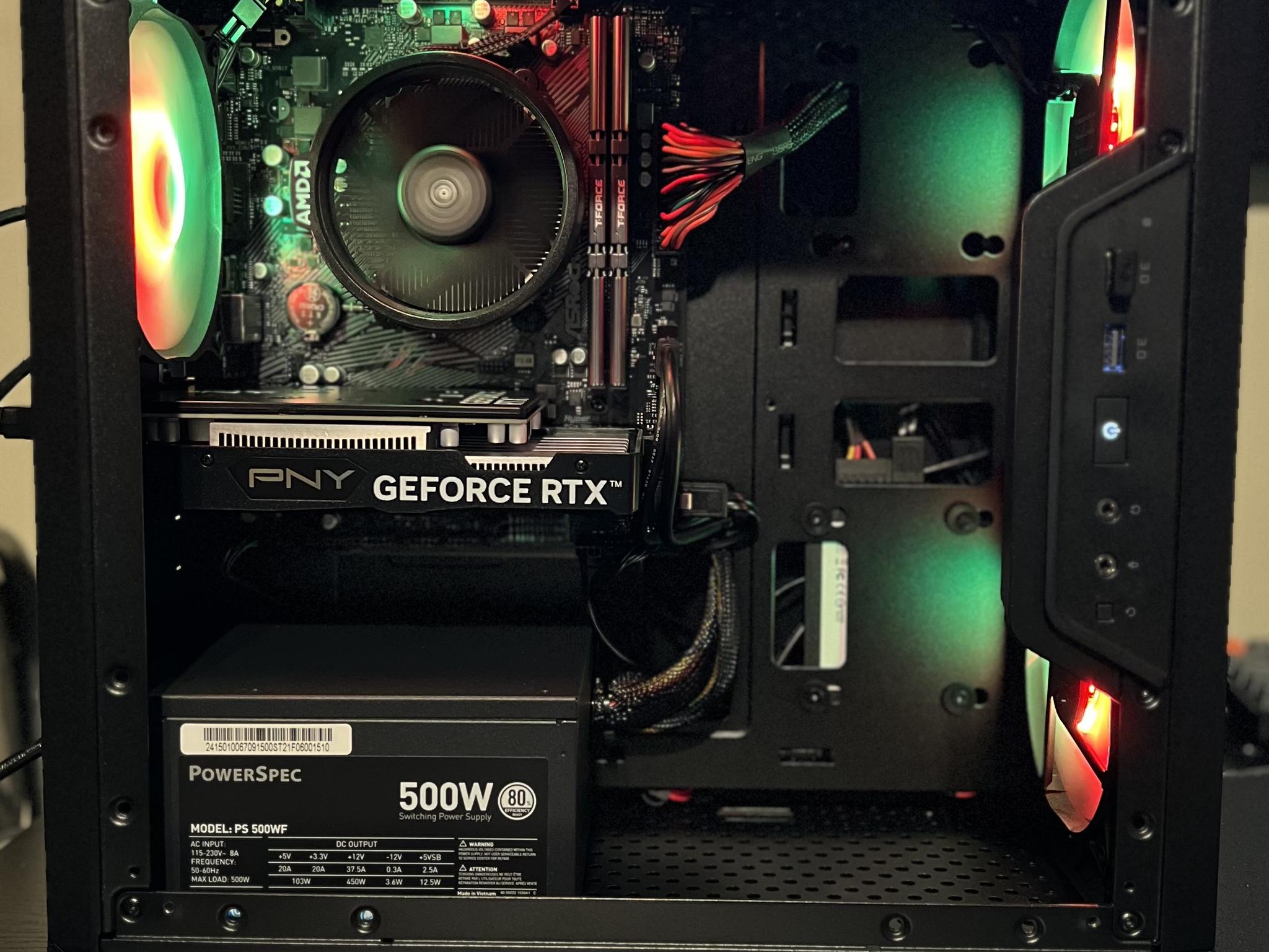 Budget Ryzen 5 4500 0.75 TB  SSD NVME 32 GB DDR4 RTX 3050 6 GB - All new parts!