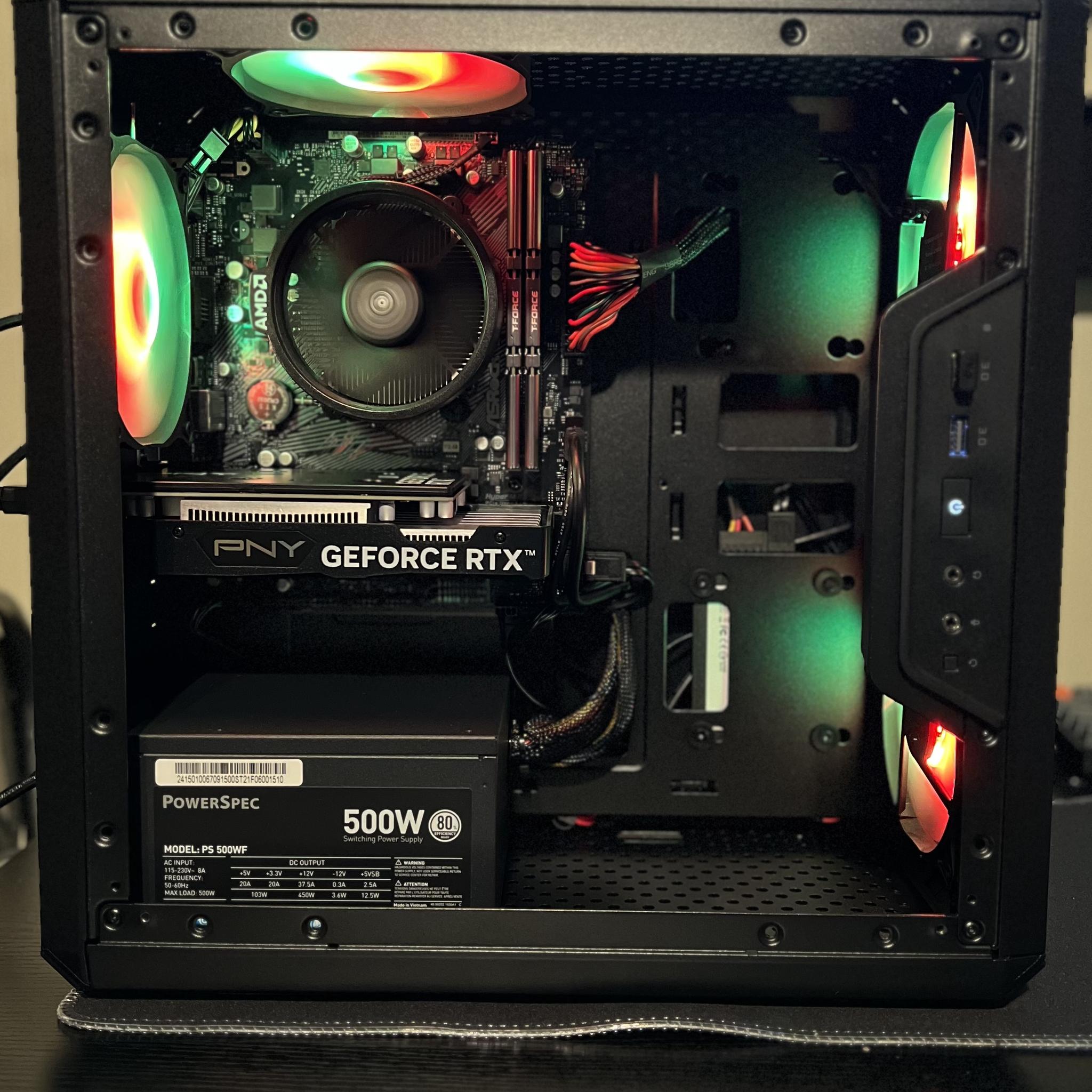 Budget Ryzen 5 4500 0.75 TB  SSD NVME 32 GB DDR4 RTX 3050 6 GB - All new parts!