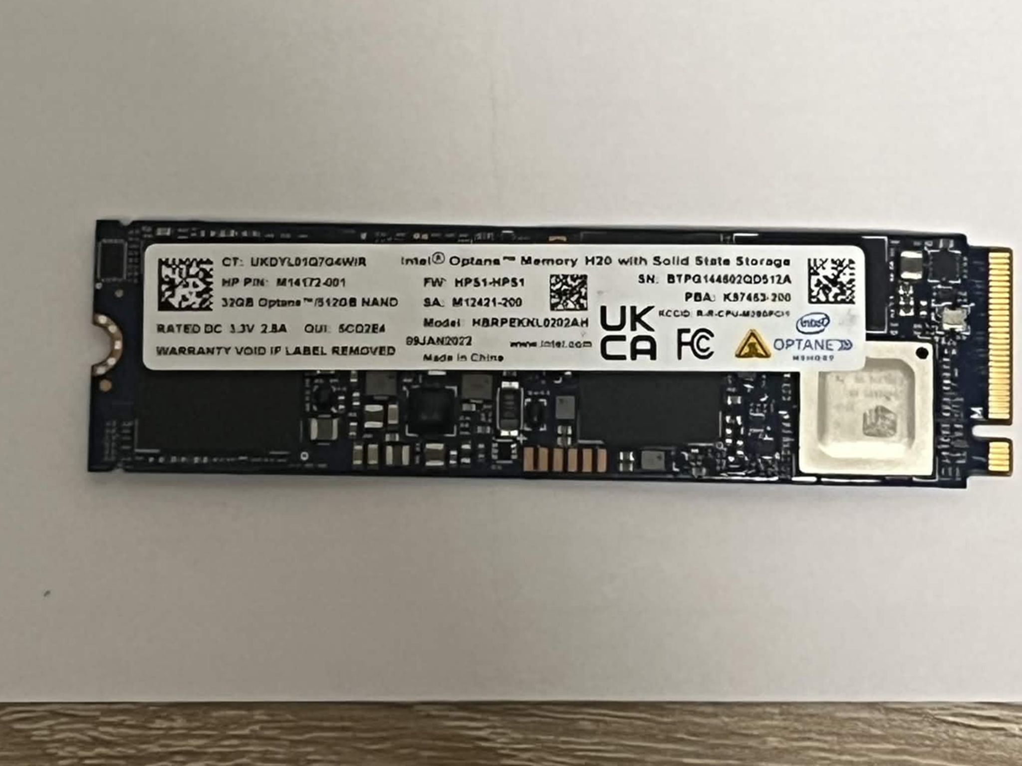 Intel Optane Memory H10 HBRPEKNX0202A 512GB+32GB NAND M.2 2280 Solid State Drive