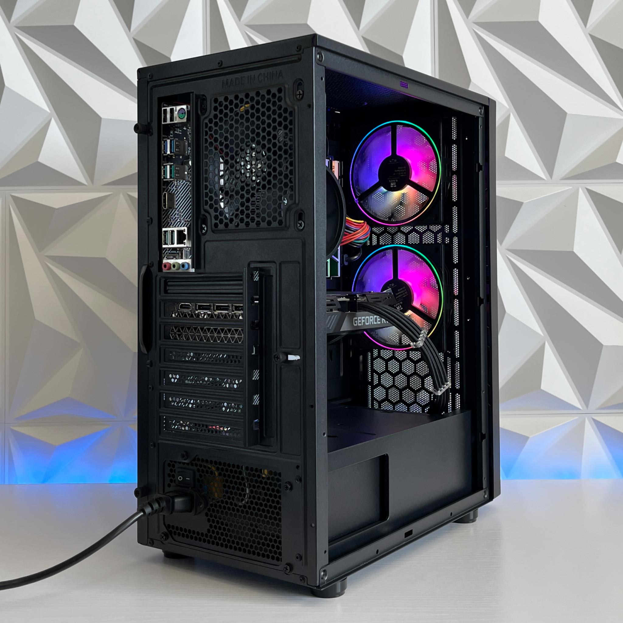 RTX 3060 Ti 8GB, Ryzen 5 3600X, 16GB RAM | Black RGB Gaming Computer/PC