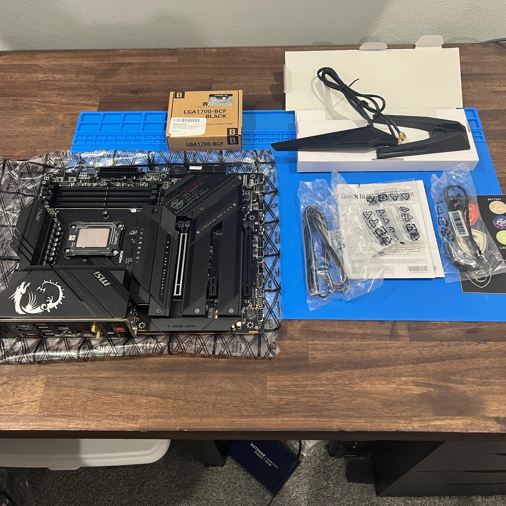INTEL CORE I9-13900K W/ MSI MPG Z790 CARBON WIFI and INTEL CONTACT FRAME