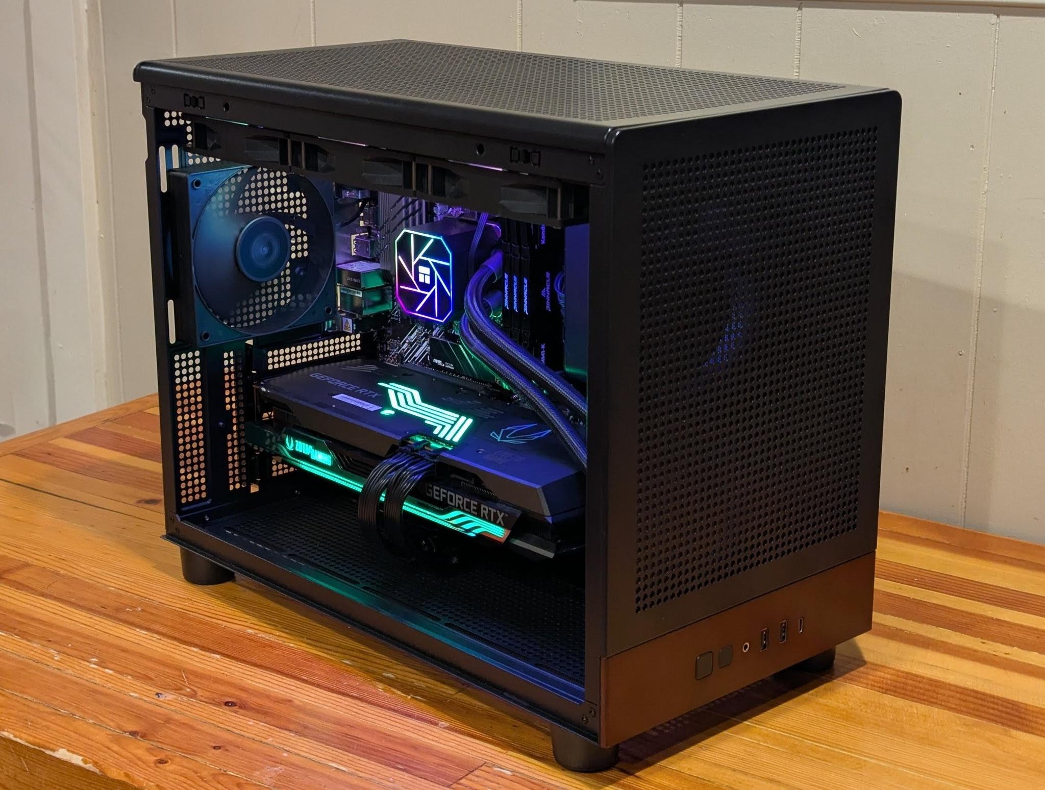 🌲 Ryzen 5 5600 • RTX 3080 • 32GB RAM • 1TB NVMe • RGB + Wood Case