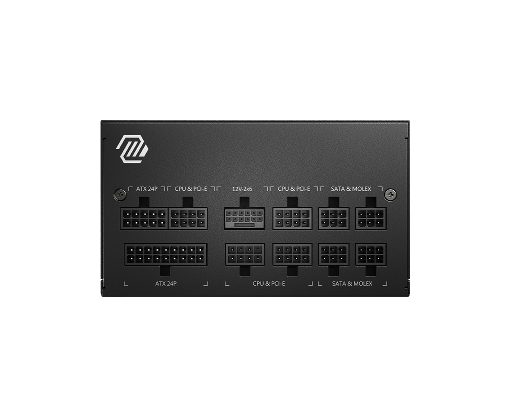 MSI MAG A750GL PCIE 5.1 & ATX 3.1 750W Full Modular 80 Plus Gol Power Supply