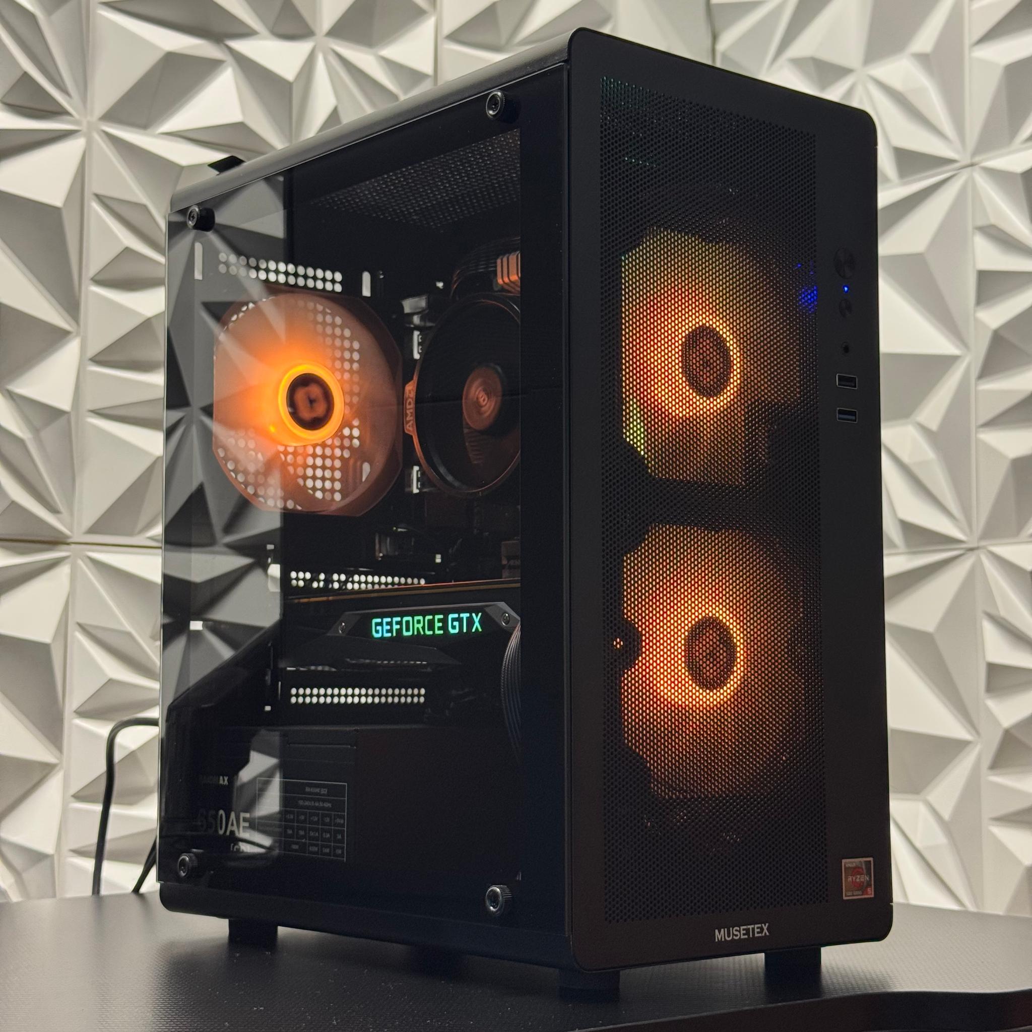 Gtx 1080, Ryzen 5 5500, 16GB ram, 500GB Samsung ssd, 650w psu, arc raiders, fortnite, R6, BF6