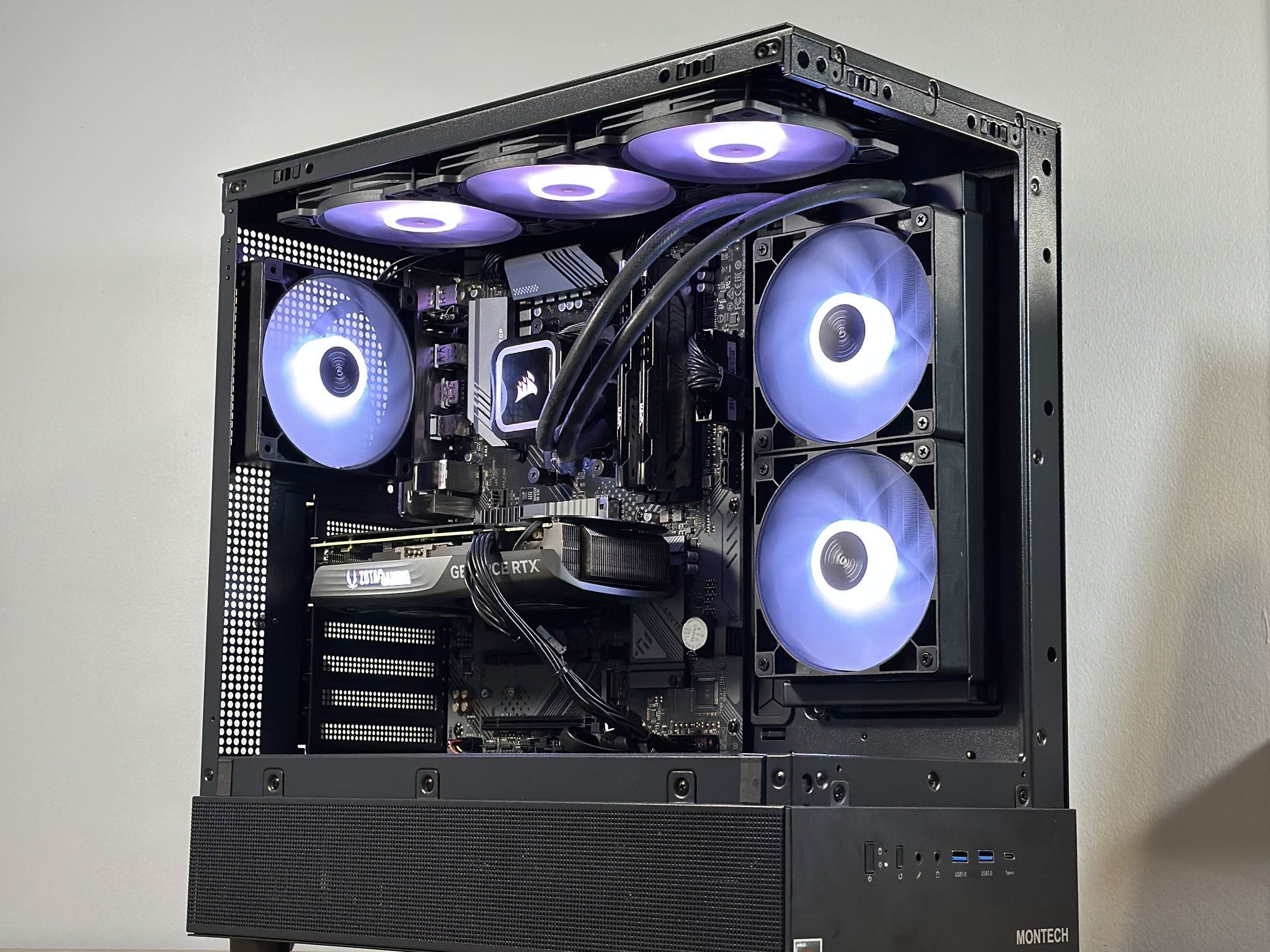 RTX 4070 12GB | Ryzen 7 5700X | 32GB DDR4 | 1TB SSD | Win11 | WIFI+BT | 1440P/4K Gaming PC