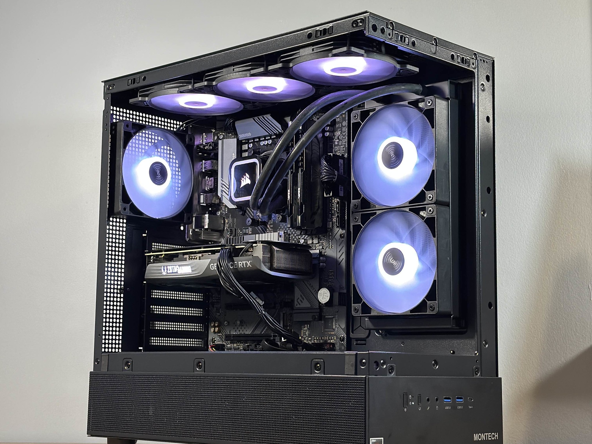 RTX 4070 12GB | Ryzen 7 5700X | 32GB DDR4 | 1TB SSD | Win11 | WIFI+BT | 1440P/4K Gaming PC
