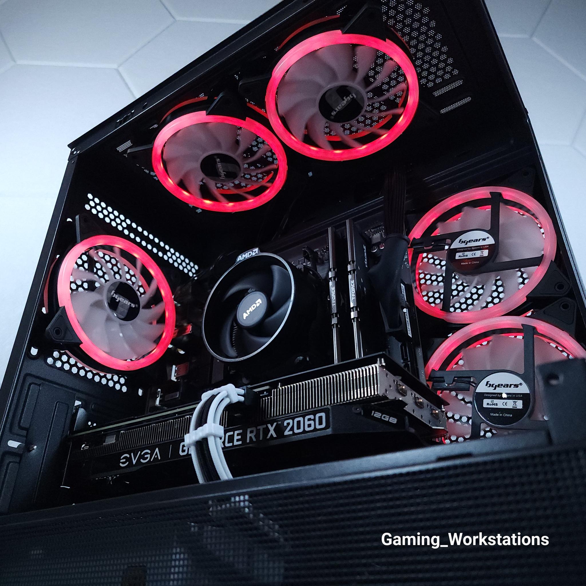 ❤️RTX 2060 12G || Ryzen 5 5500 || 16GB 3200MHz || 1TB M.2 SSD || 1080p Gaming Computer