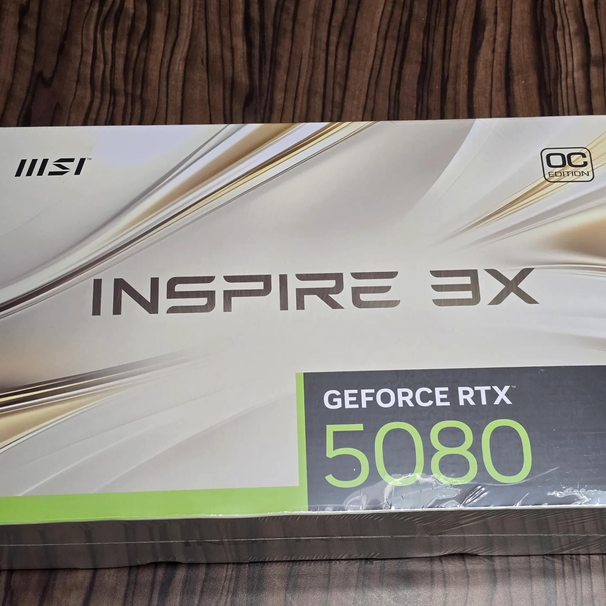 MSI Geforce NVIDIA RTX 5080 INSPIRE 3X OC 16GB Graphics Card USA Ship