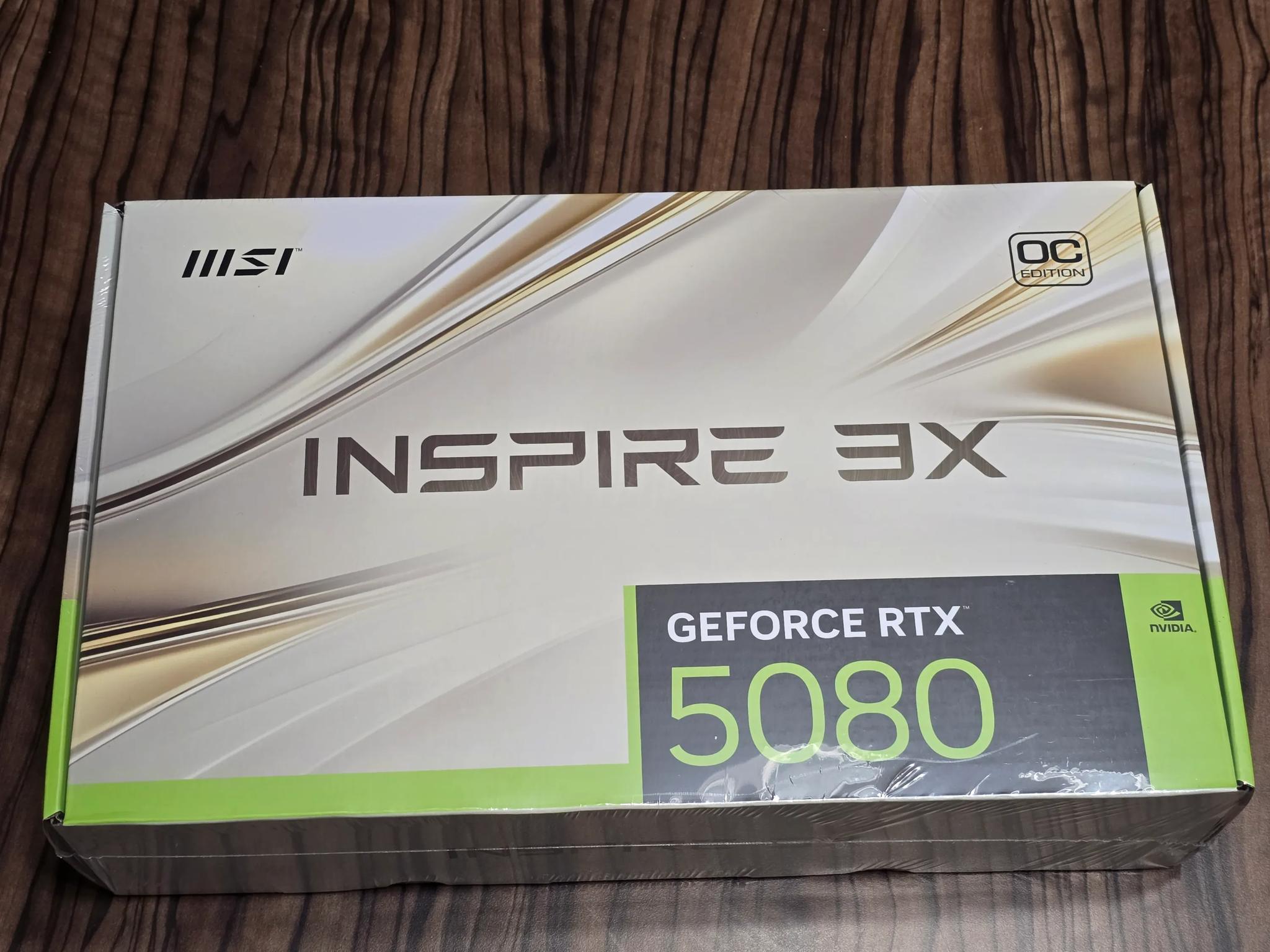MSI Geforce NVIDIA RTX 5080 INSPIRE 3X OC 16GB Graphics Card USA Ship