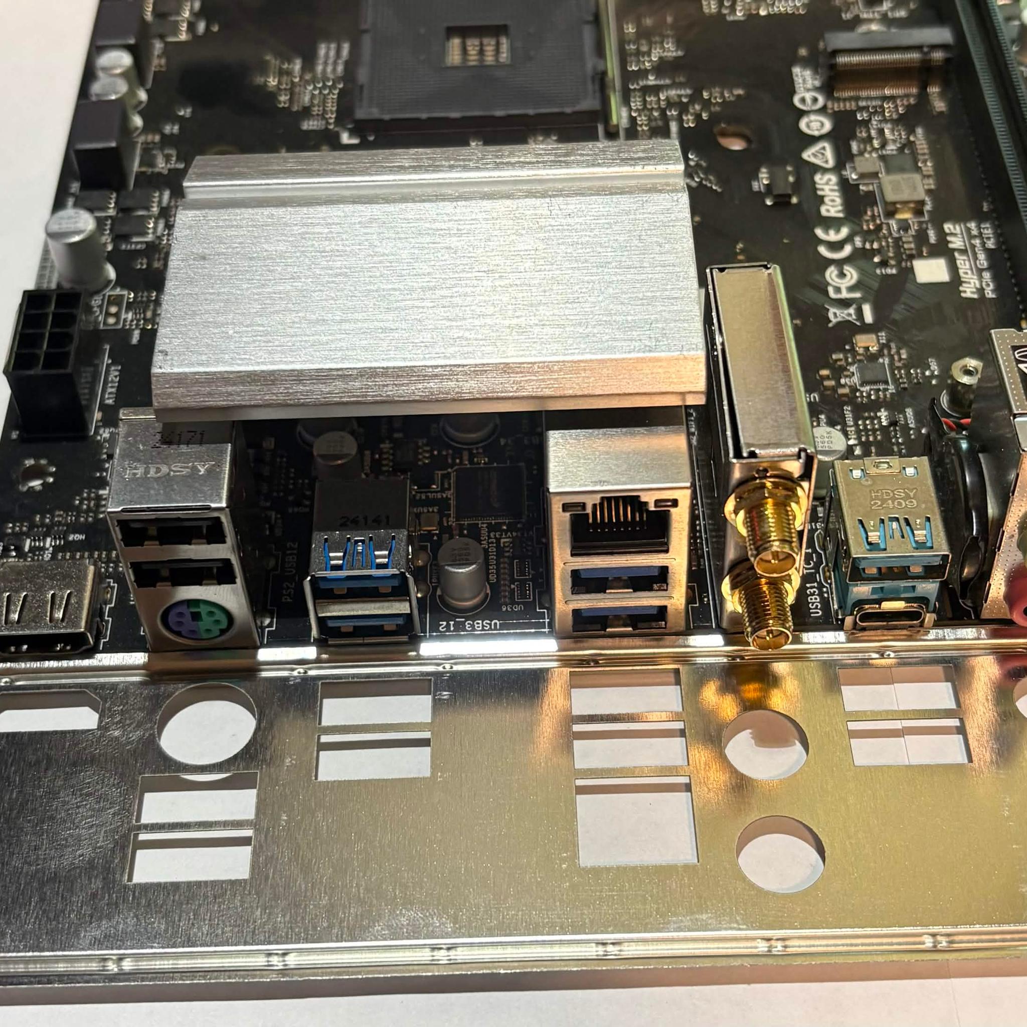 ASRock B550M-C AM4 Motherboard – DDR4 – PCIe 4.0 – Tested Working – I/O Shield Included