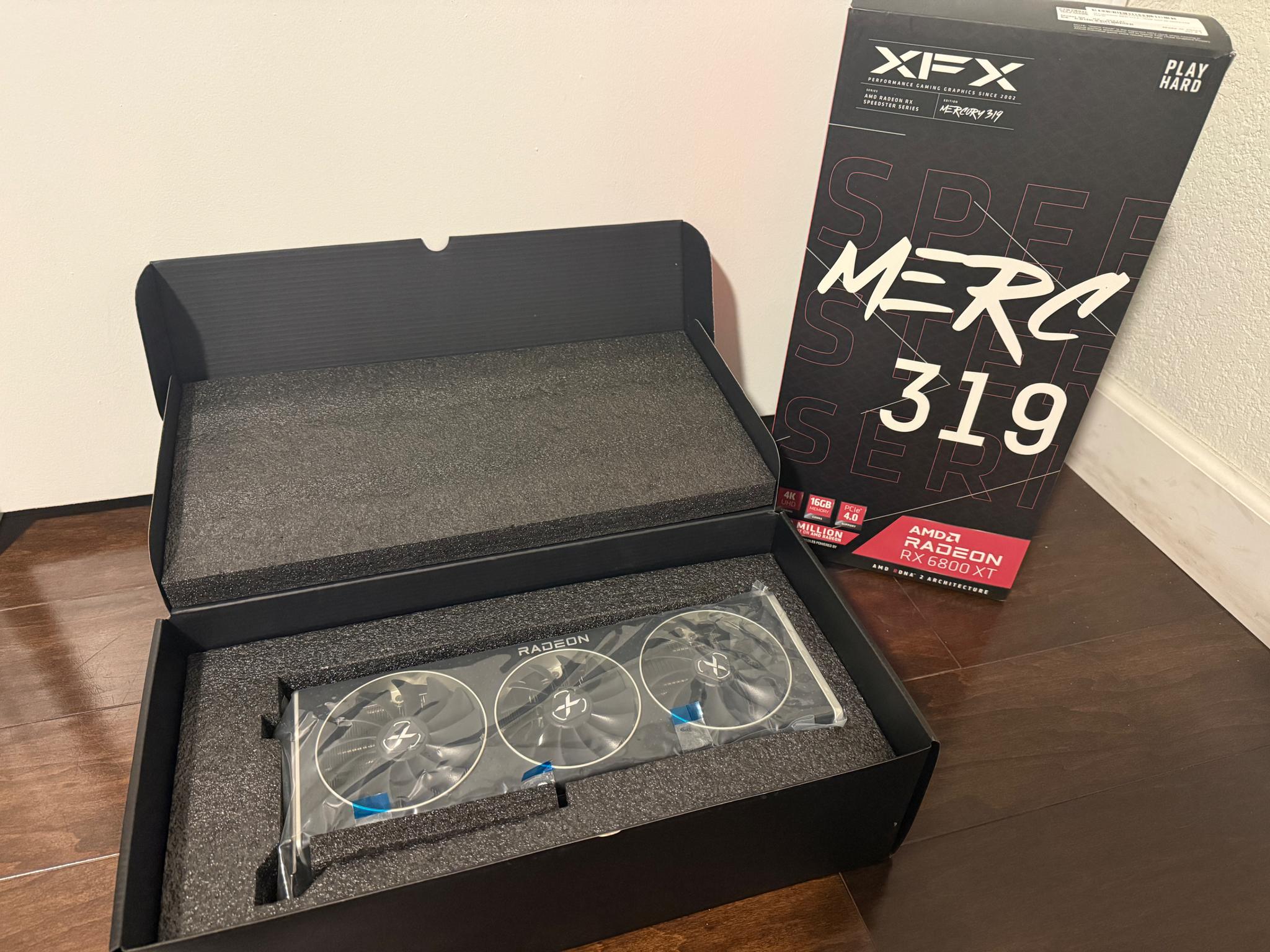 AMD Radeon RX 6800 XT 16 GB - EXCELLENT CONDITION - XFX Speedster MERC 319 CORE