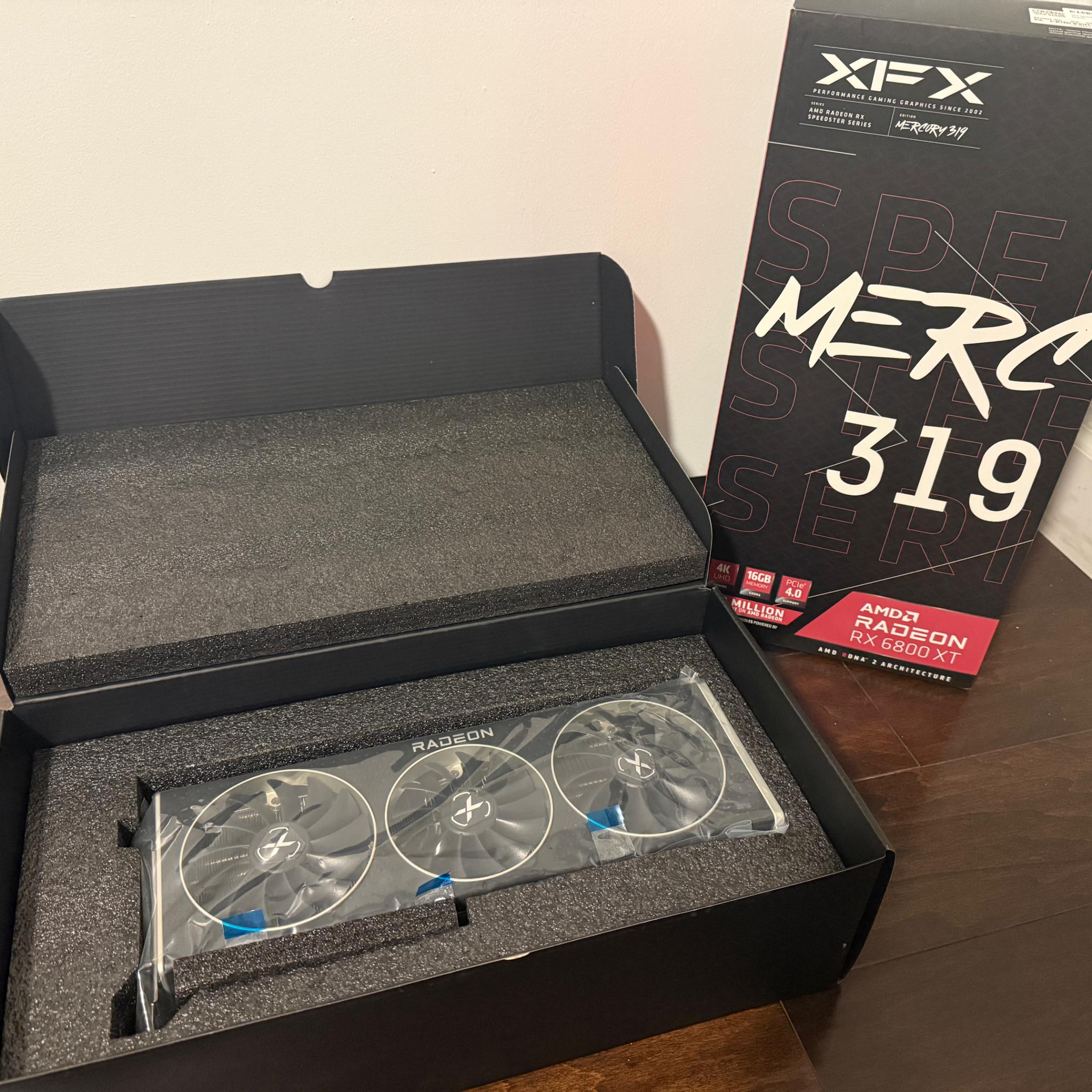 AMD Radeon RX 6800 XT 16 GB - EXCELLENT CONDITION - XFX Speedster MERC 319 CORE
