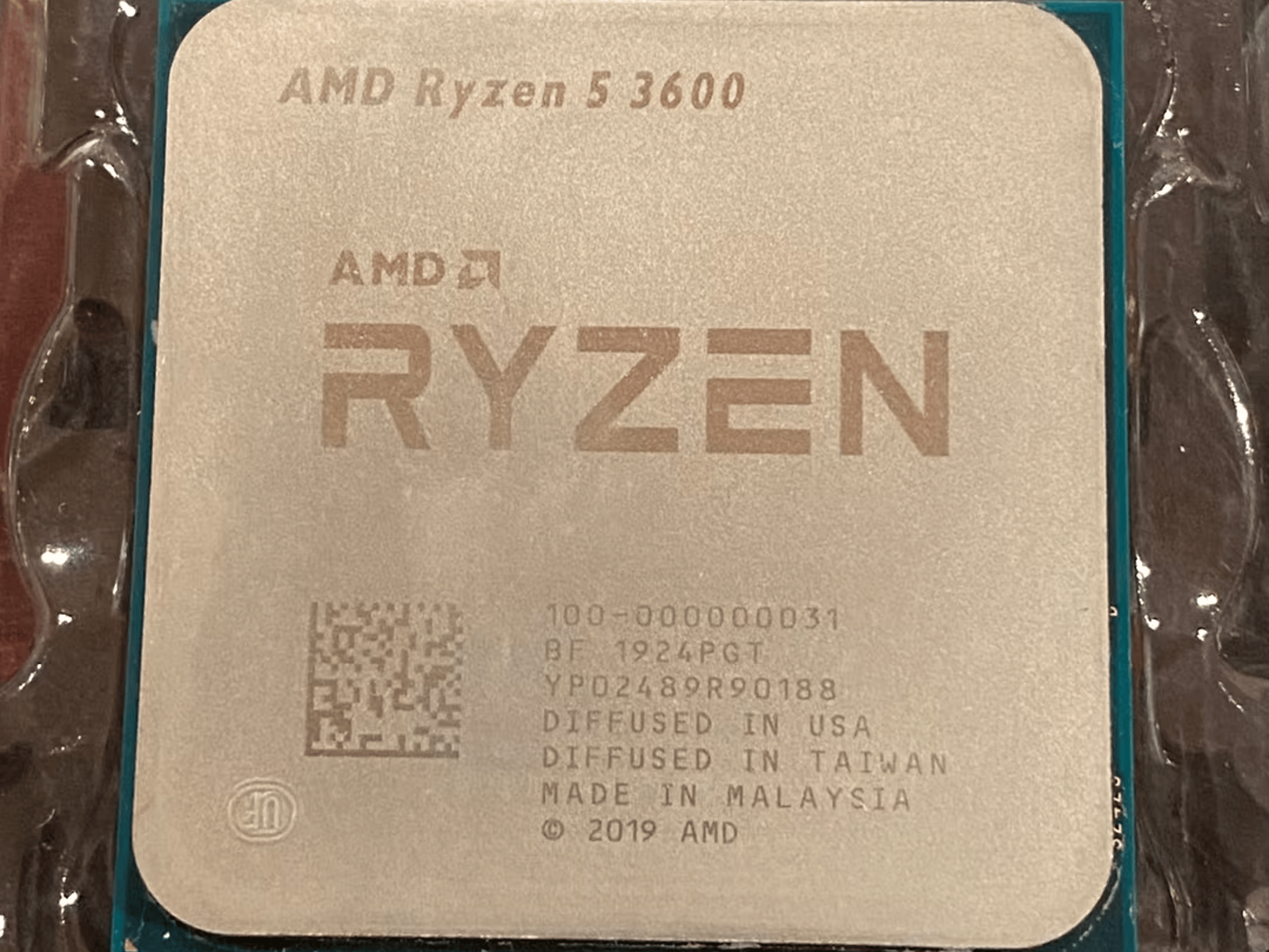 Ryzen 5 3600 6-Core + New AMD Wraith LED RGB Cooler - Excellent Condition
