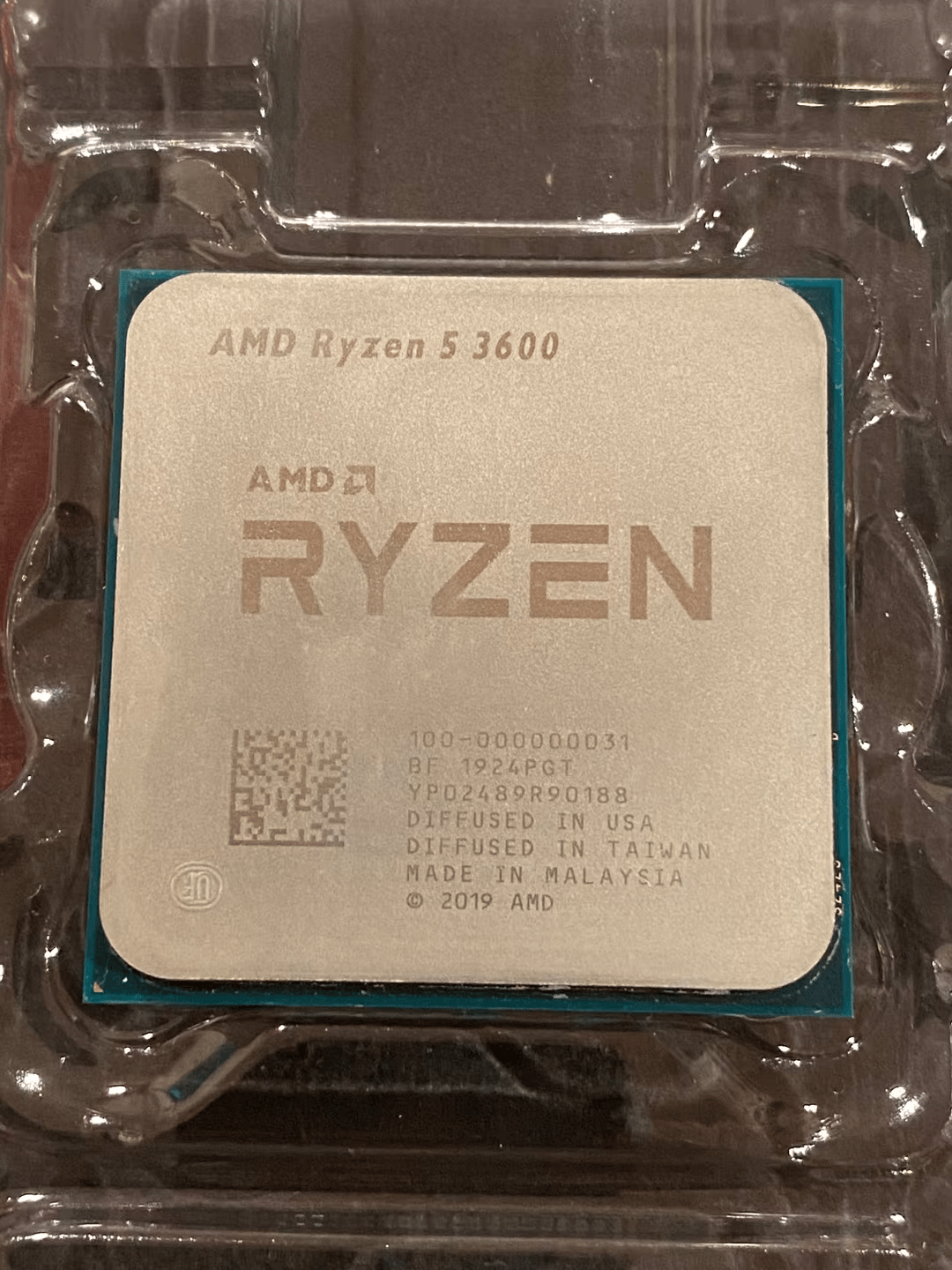 Ryzen 5 3600 6-Core + New AMD Wraith LED RGB Cooler - Excellent Condition