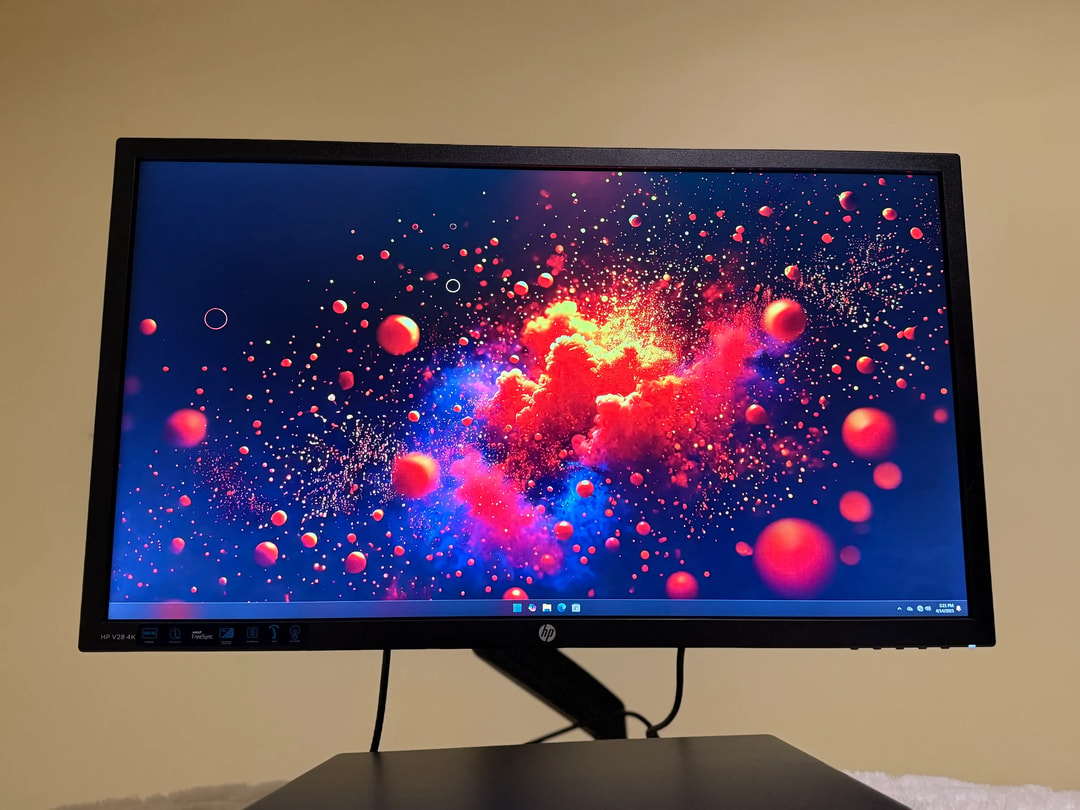 🖥️ HP V28 4K Monitor – 4K UHD | 60 Hz | 1 ms Response | AMD