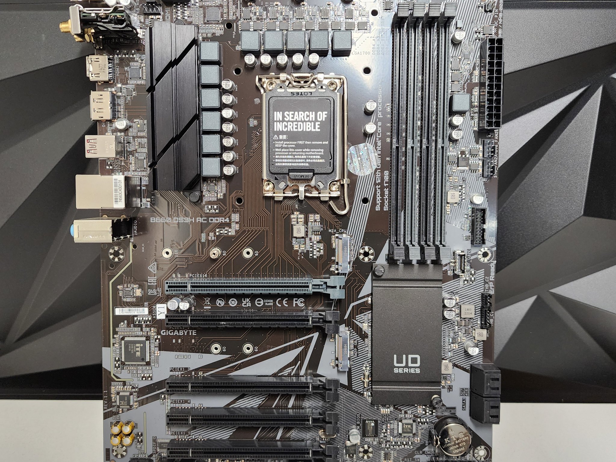 UPDATED BIOS GIGABYTE B660 DS3H AC DDR4 Y1 LGA1700 ATX Motherboard