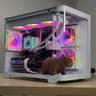 🧊💎 1440p White Gaming PC -  Ryzen 7 5700x / RTX 4070  / 1TB NVME SSD / 32GB Ram / Wifi + Bluetooth