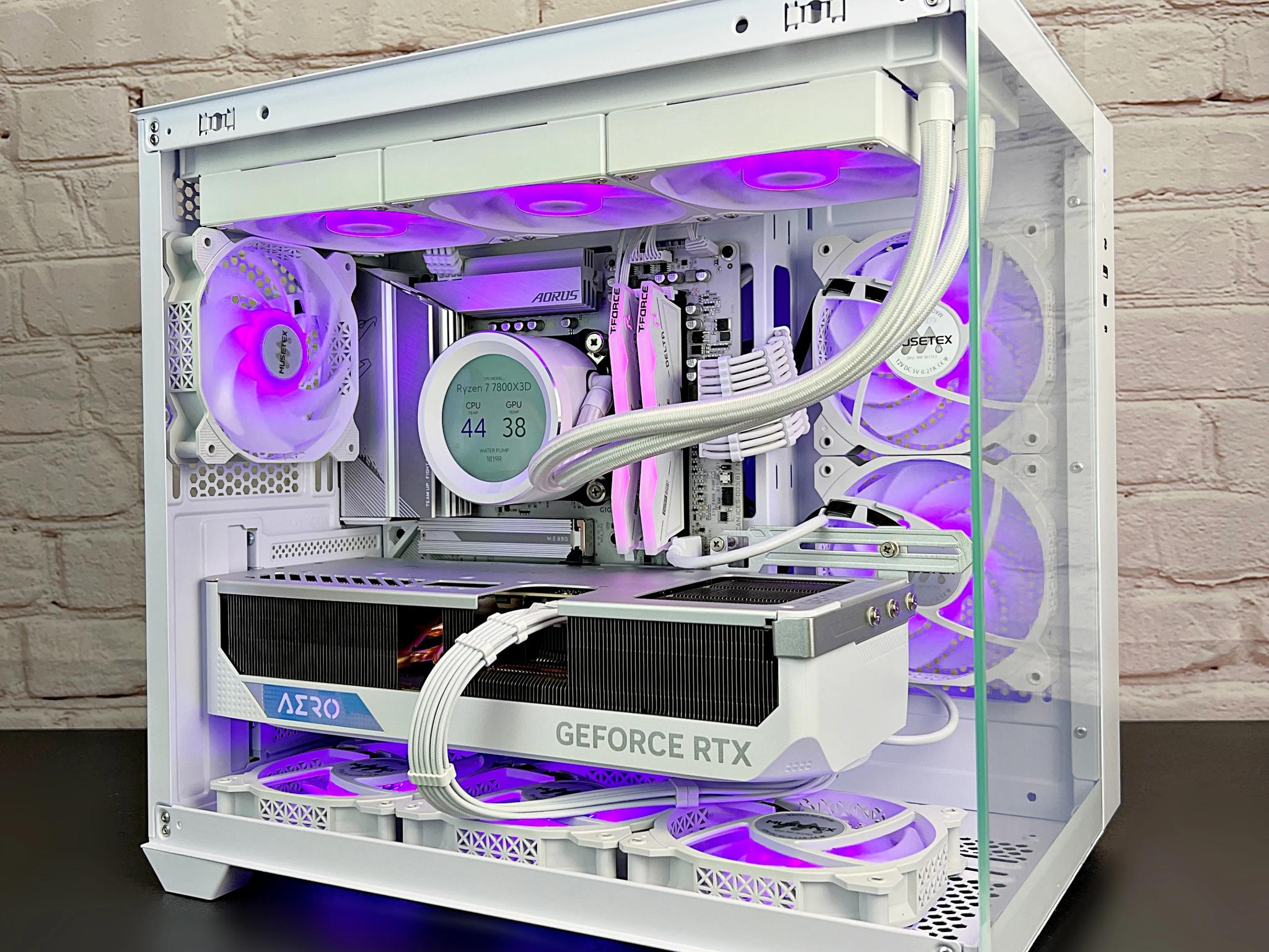 Ryzen 7 7800X3D RTX 4080 Super AERO 32GB DDR5 RAM 4TB SSD M.2 WIN 11 PRO Gaming PC 🤯