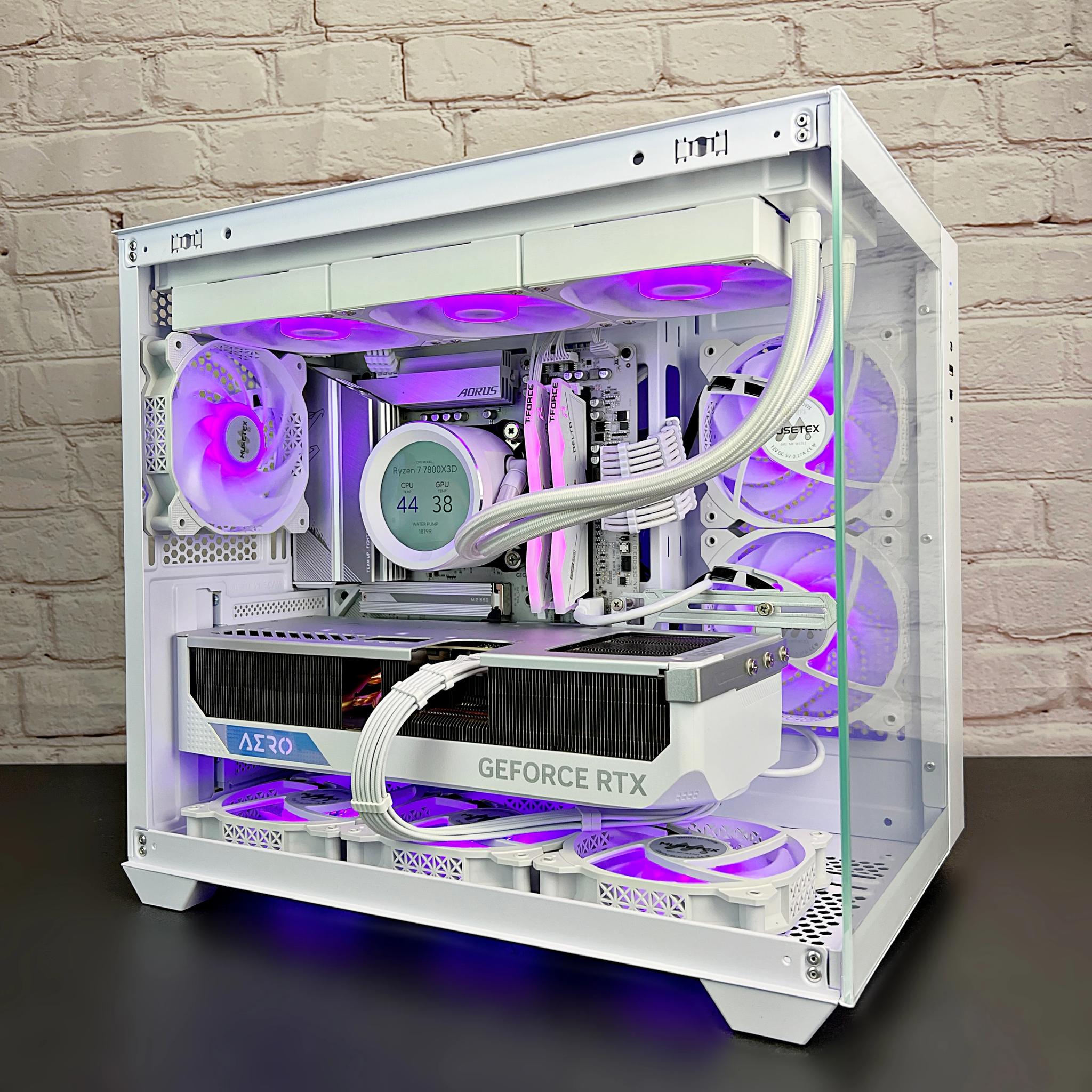 Ryzen 7 7800X3D RTX 4080 Super AERO 32GB DDR5 RAM 4TB SSD M.2 WIN 11 PRO Gaming PC 🤯