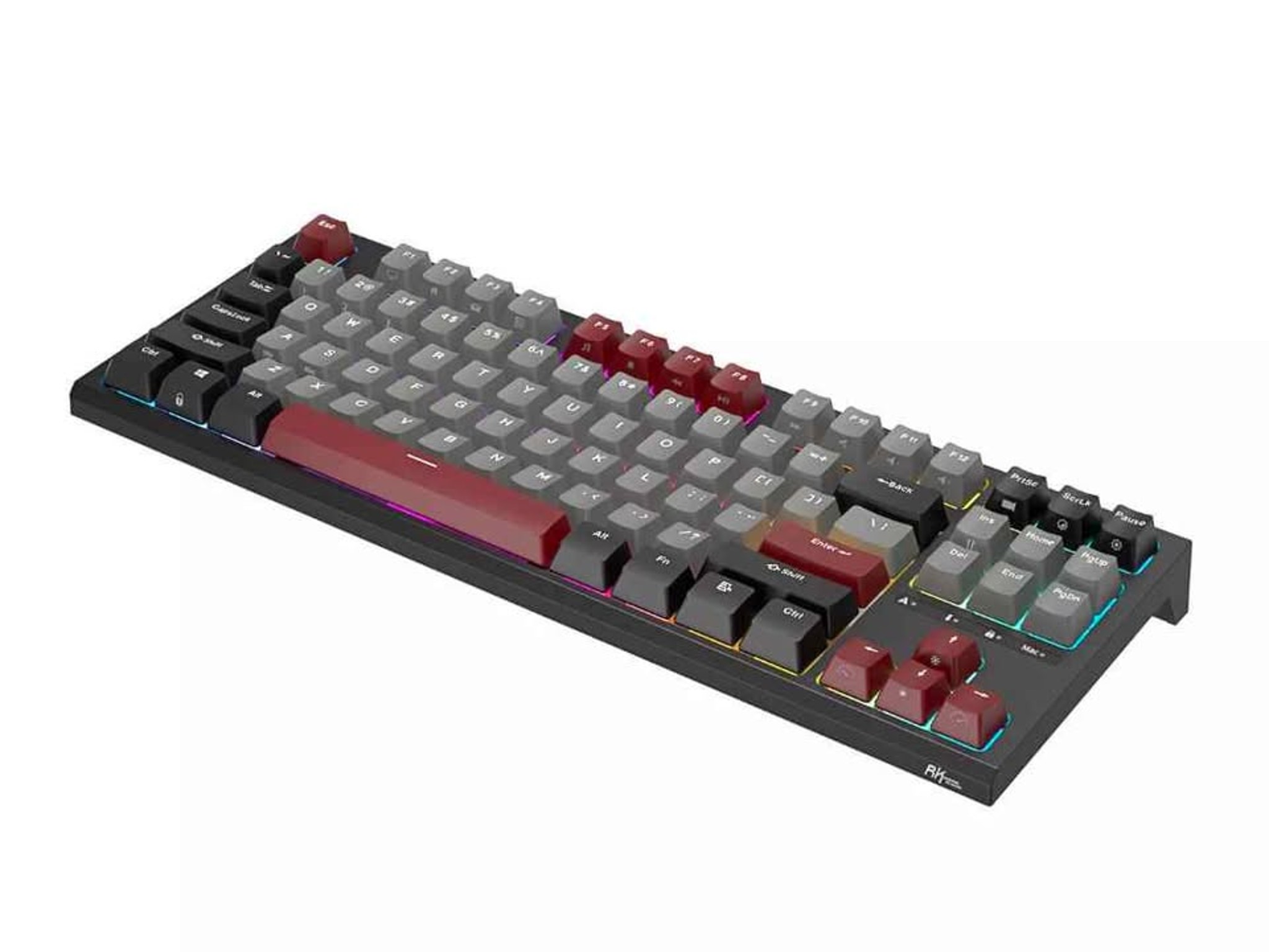 New Mechanical Keyboard RK-R87 TKL with Red switches and RGB backlight