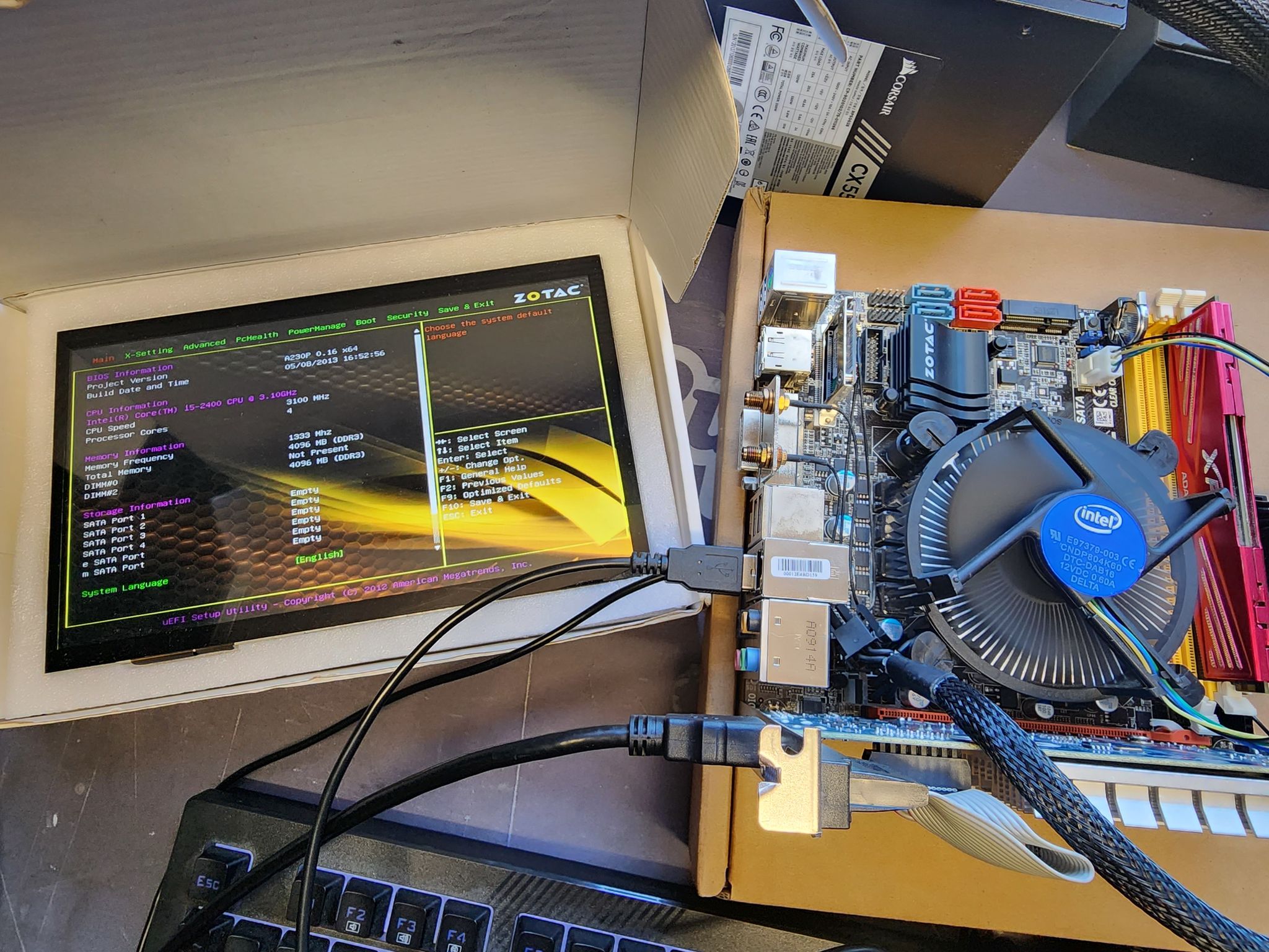 CPU + Motherboard + RAM + Cooler Combo