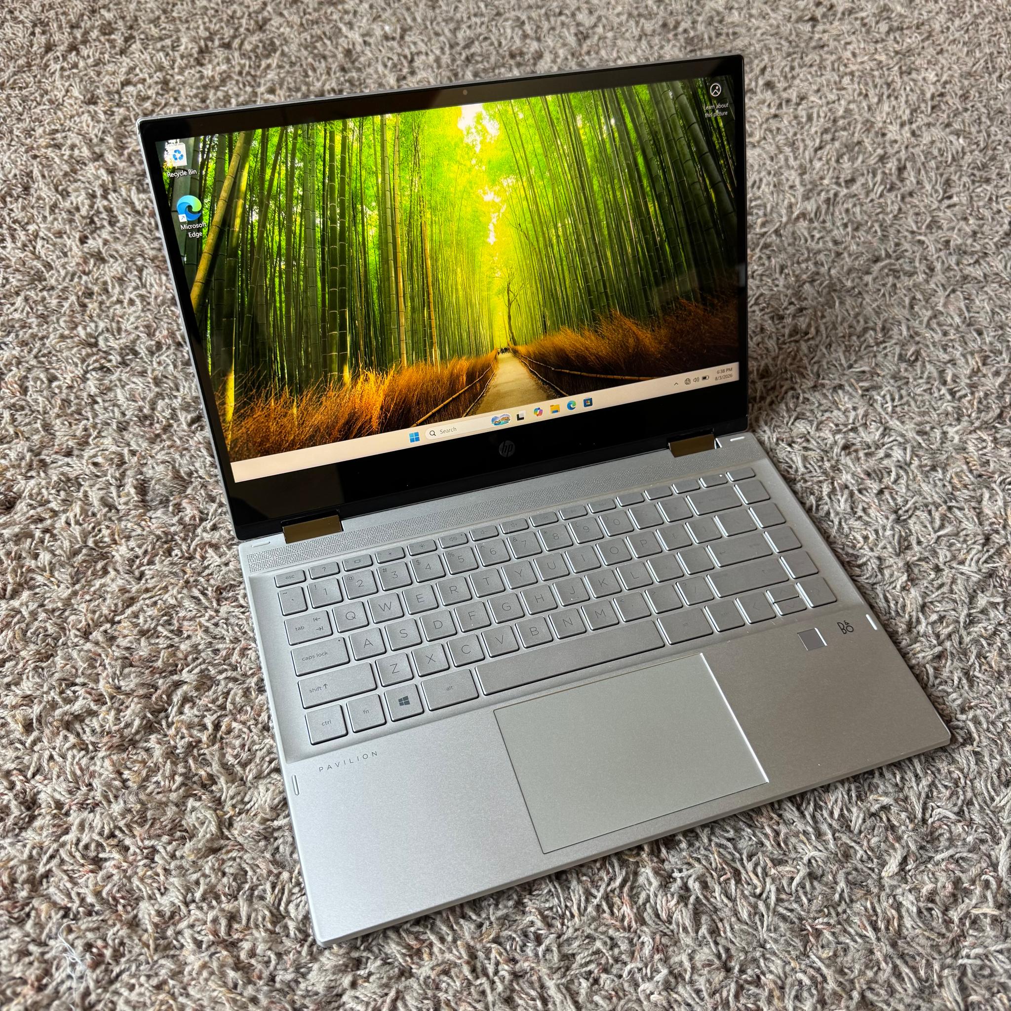 Hp pavilion x360 convertible 14 inch Intel i5 11th gen 8GB ddr4 ram, 256gb ssd storage, touch screen