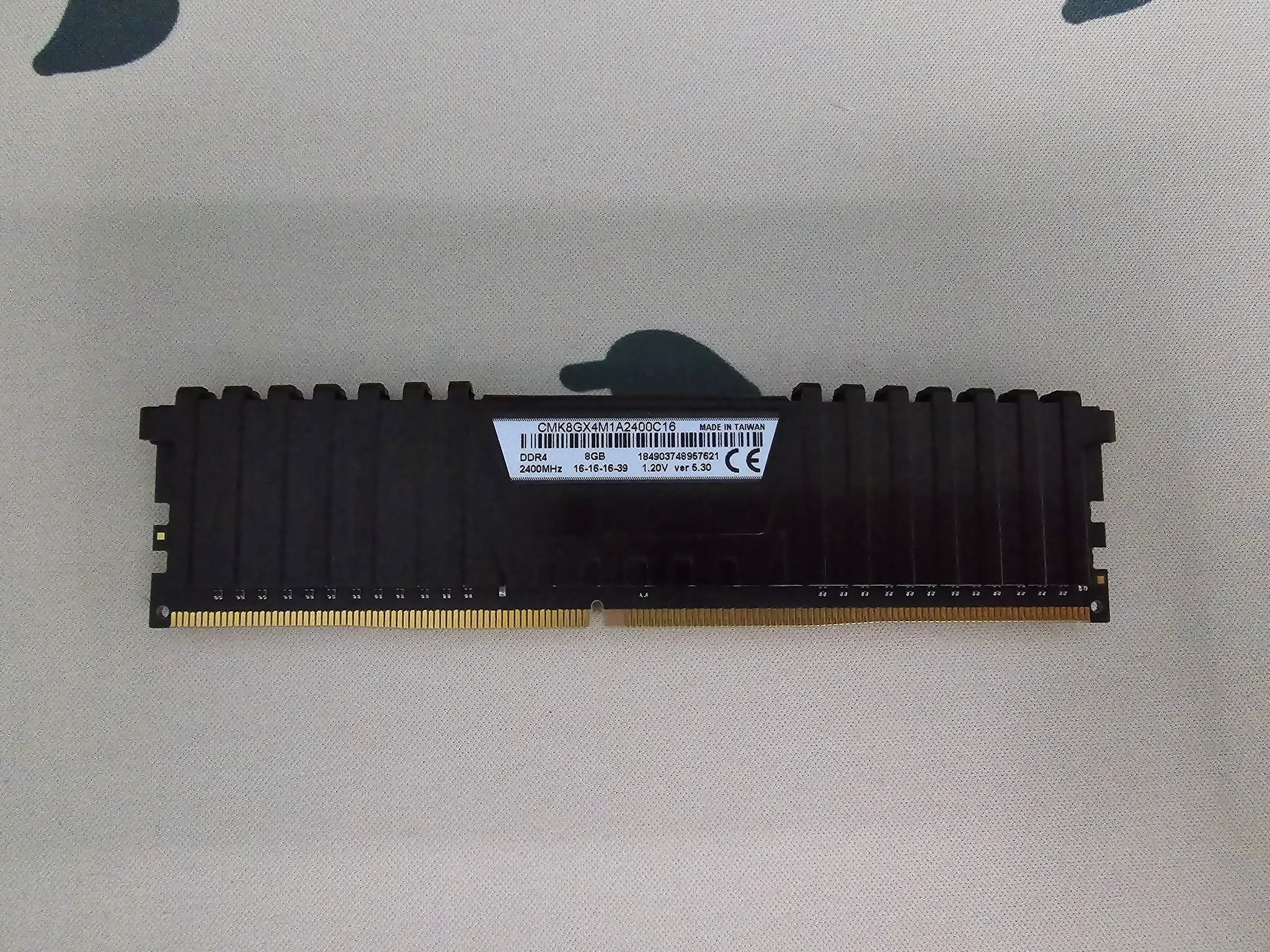 VENGEANCE® LPX 8GB (1 x 8GB) DDR4 DRAM 2400MHz C16 Memory Kit - Black
