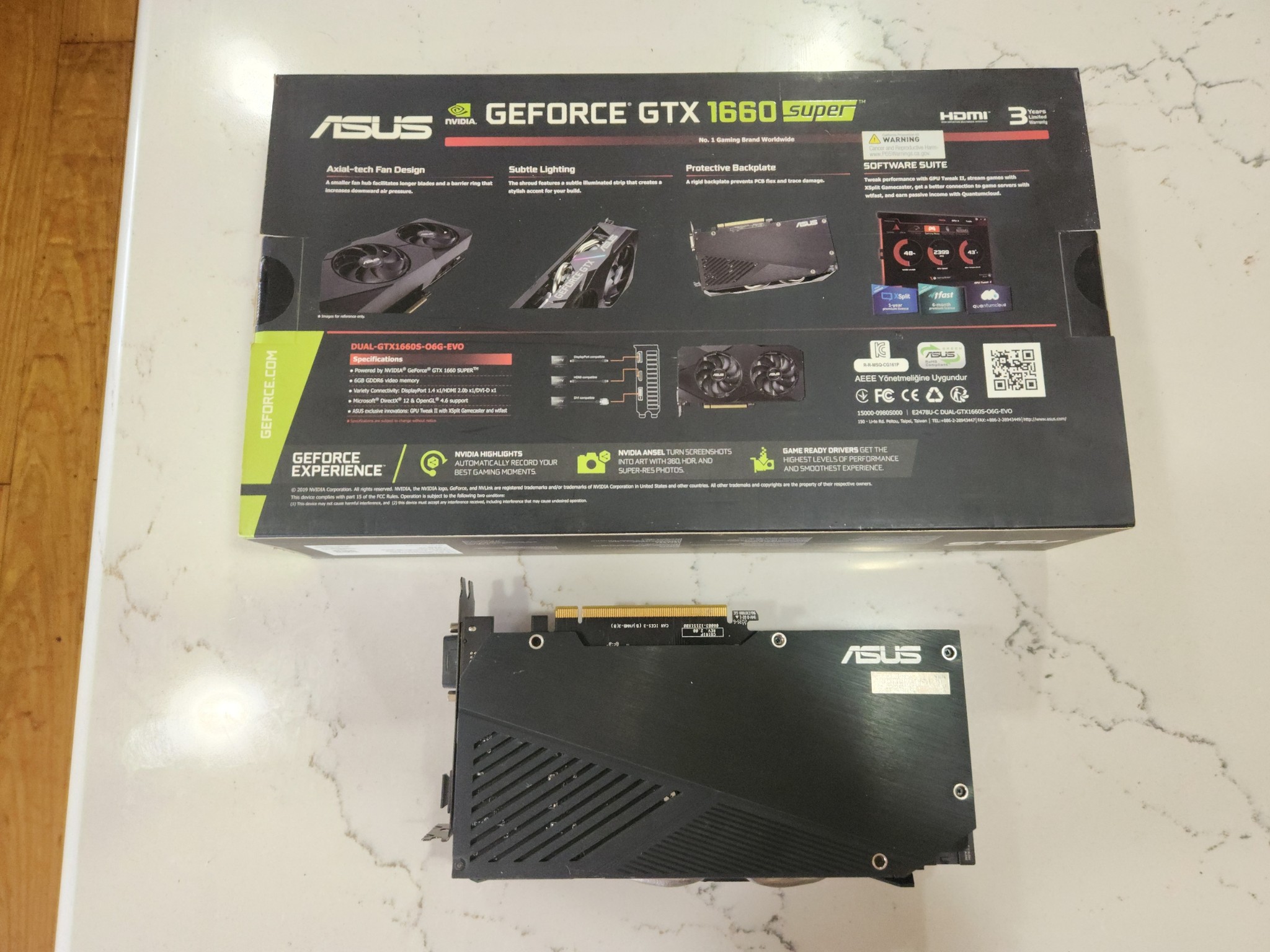 ASUS DUAL GTX 1660 Super 6gb