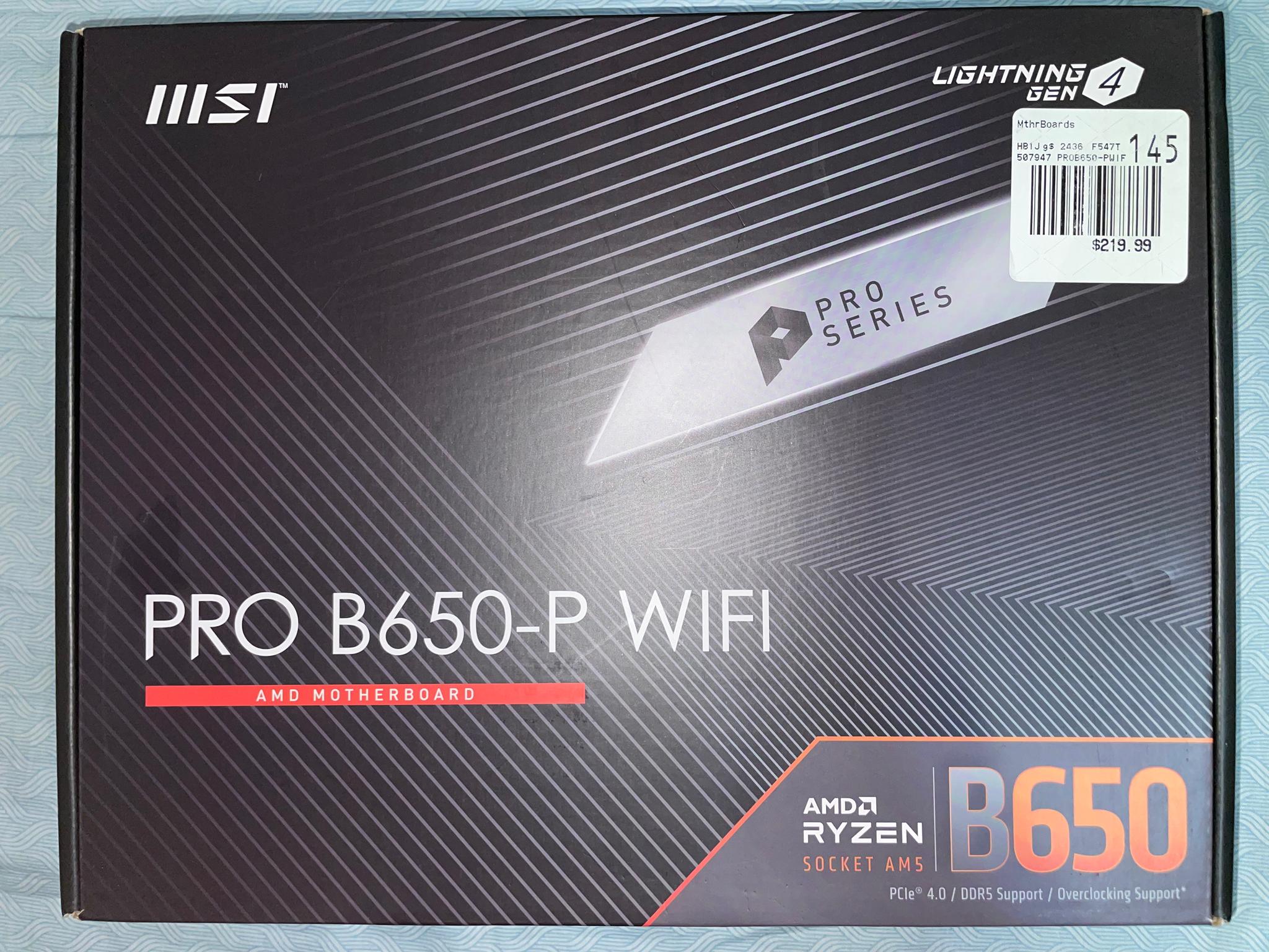 MSI PRO B650-P WiFi Motherboard