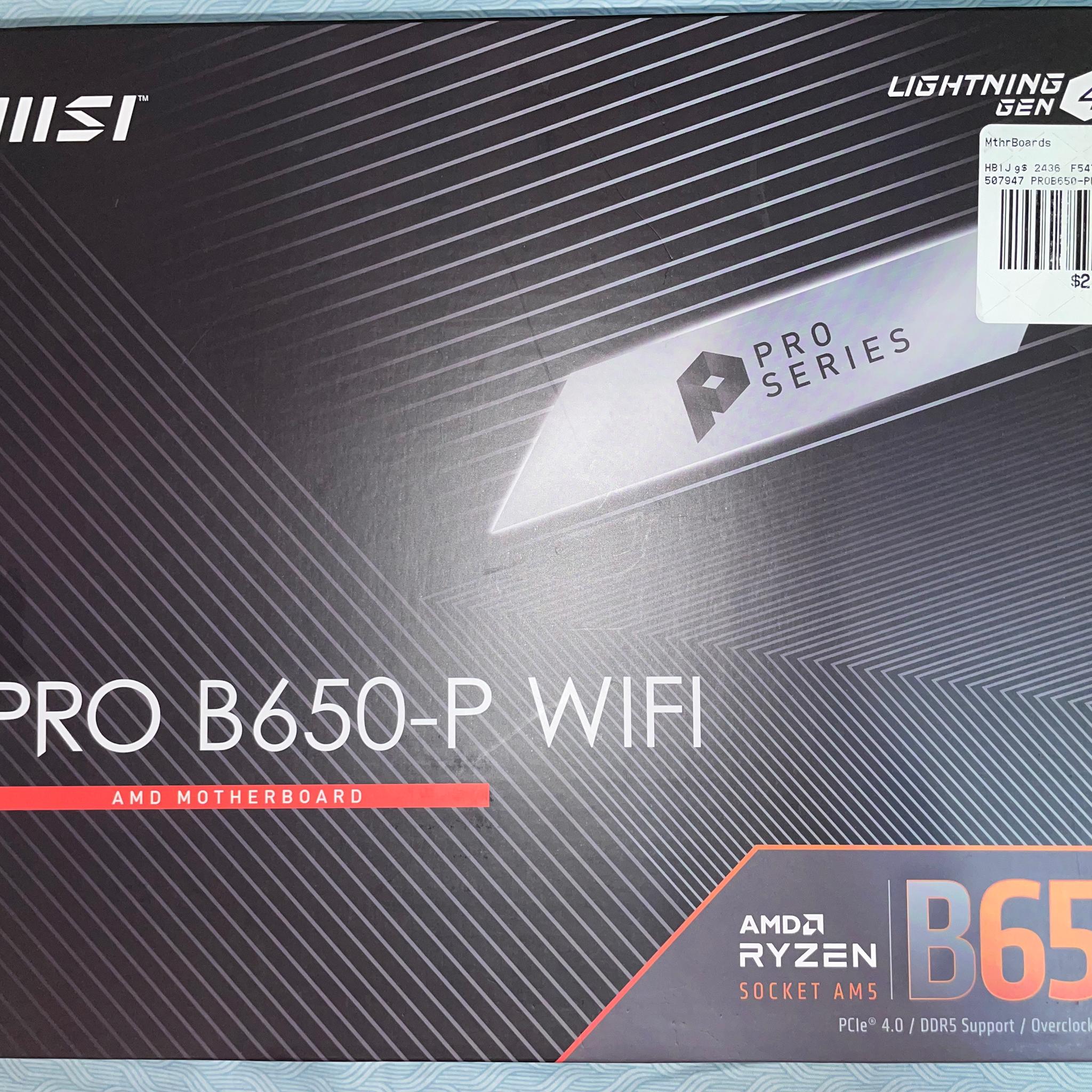MSI PRO B650-P WiFi Motherboard