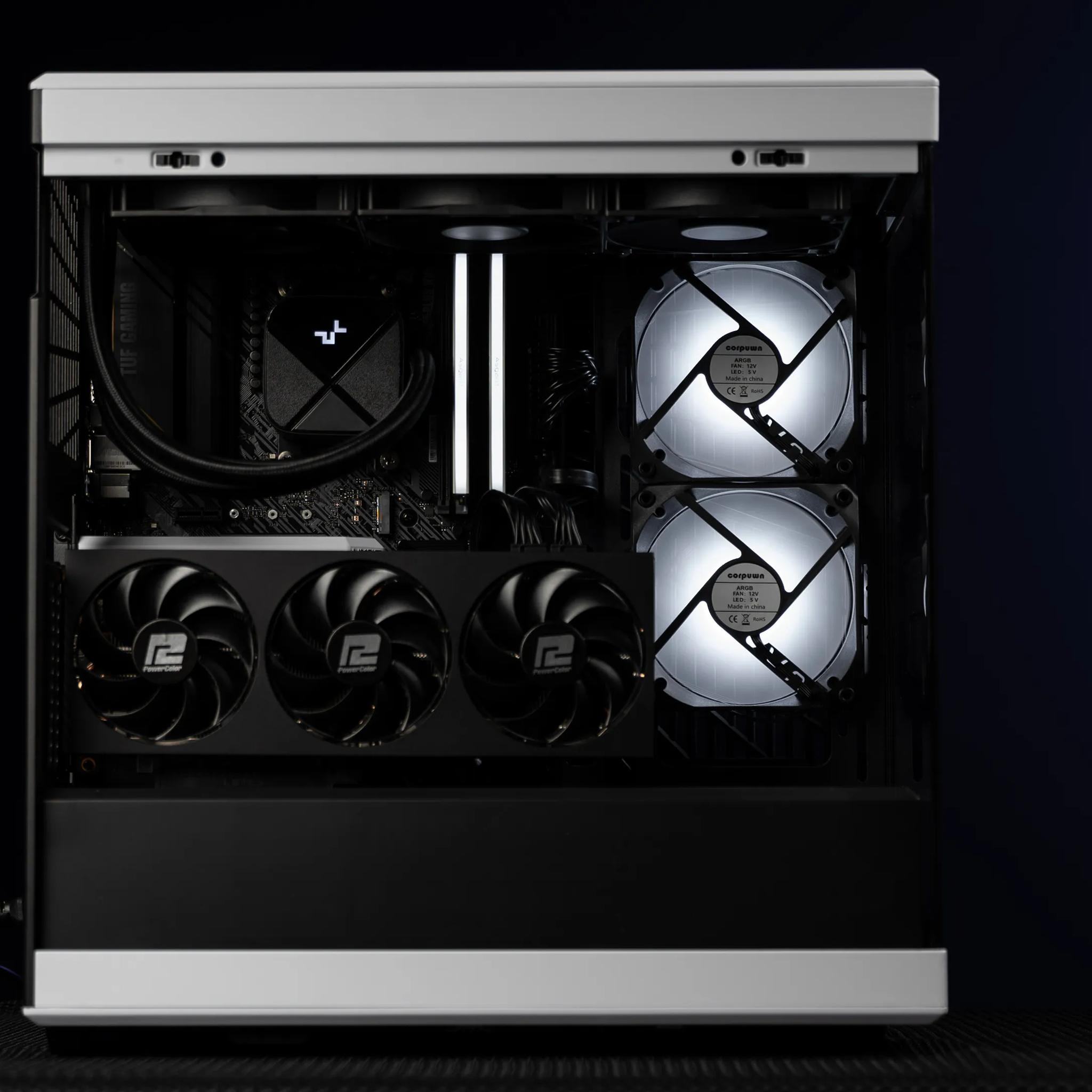 “Prebryte” RX 7700 XT Ryzen 7 32GB Windows 11 Pro 2TB Gaming PC Powerhouse