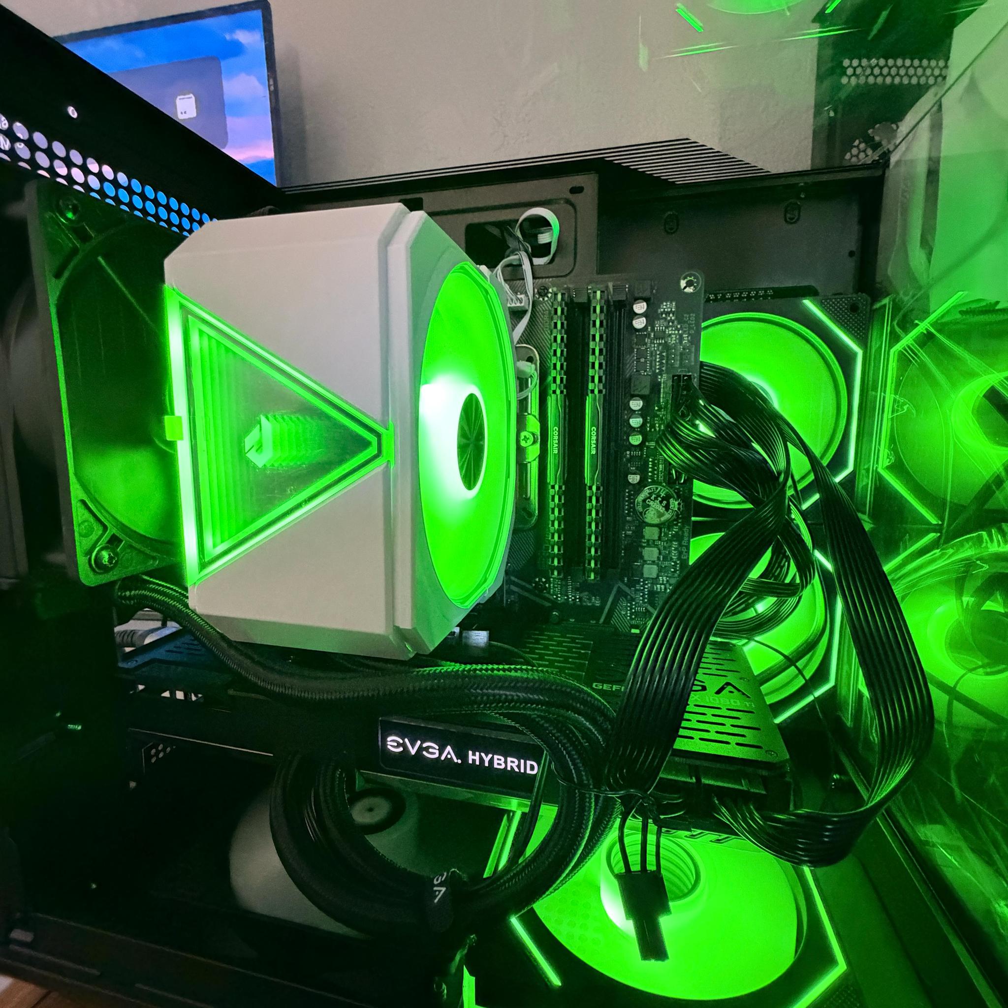 Gaming PC Ryzen 5 3600 RX 580 8GB 16GB RAM WiFi RGB 240GB SSD + 1TB HDD Win11