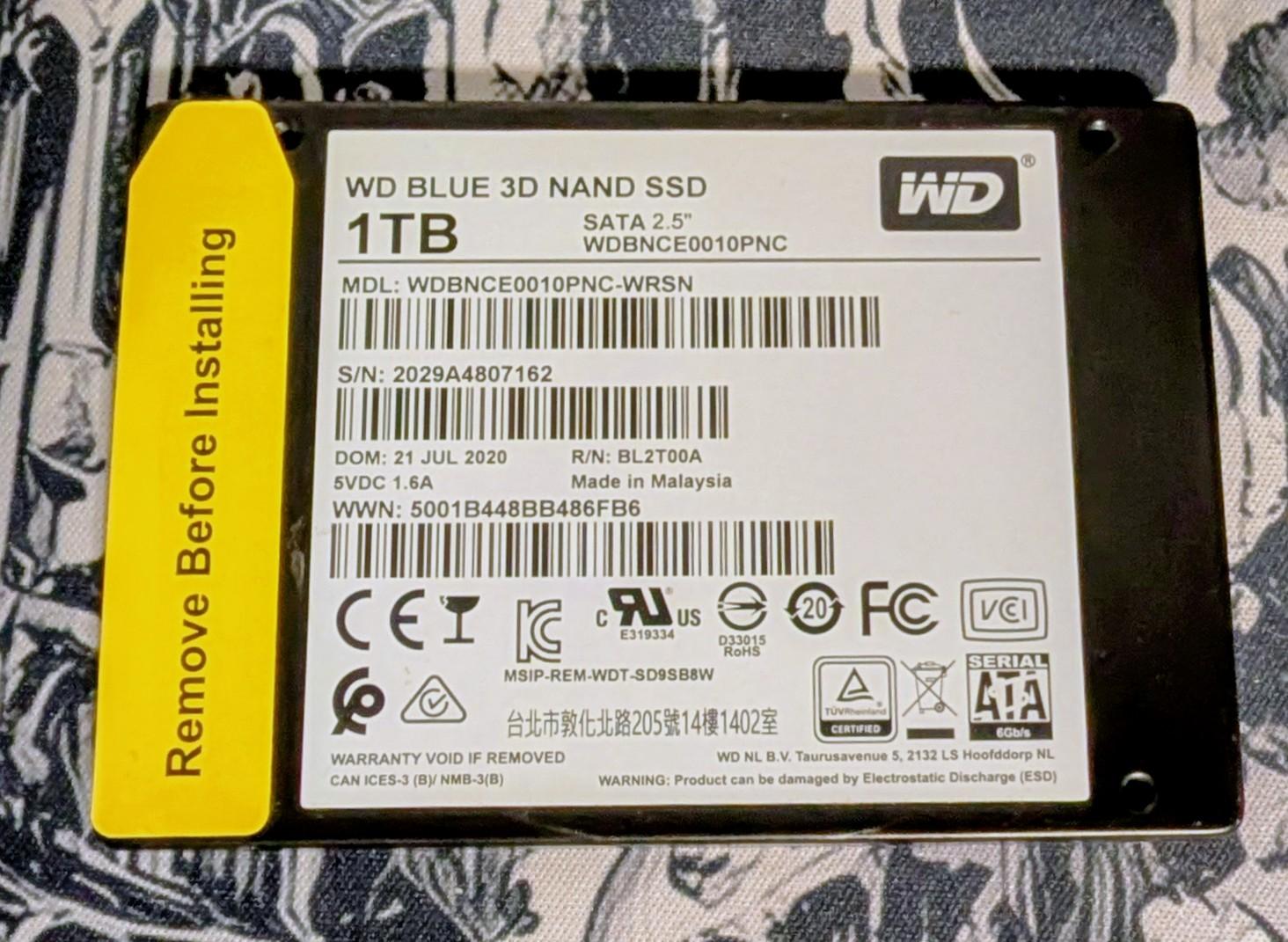 ☆★ WD Blue 1tb SSD 2.5 ★☆