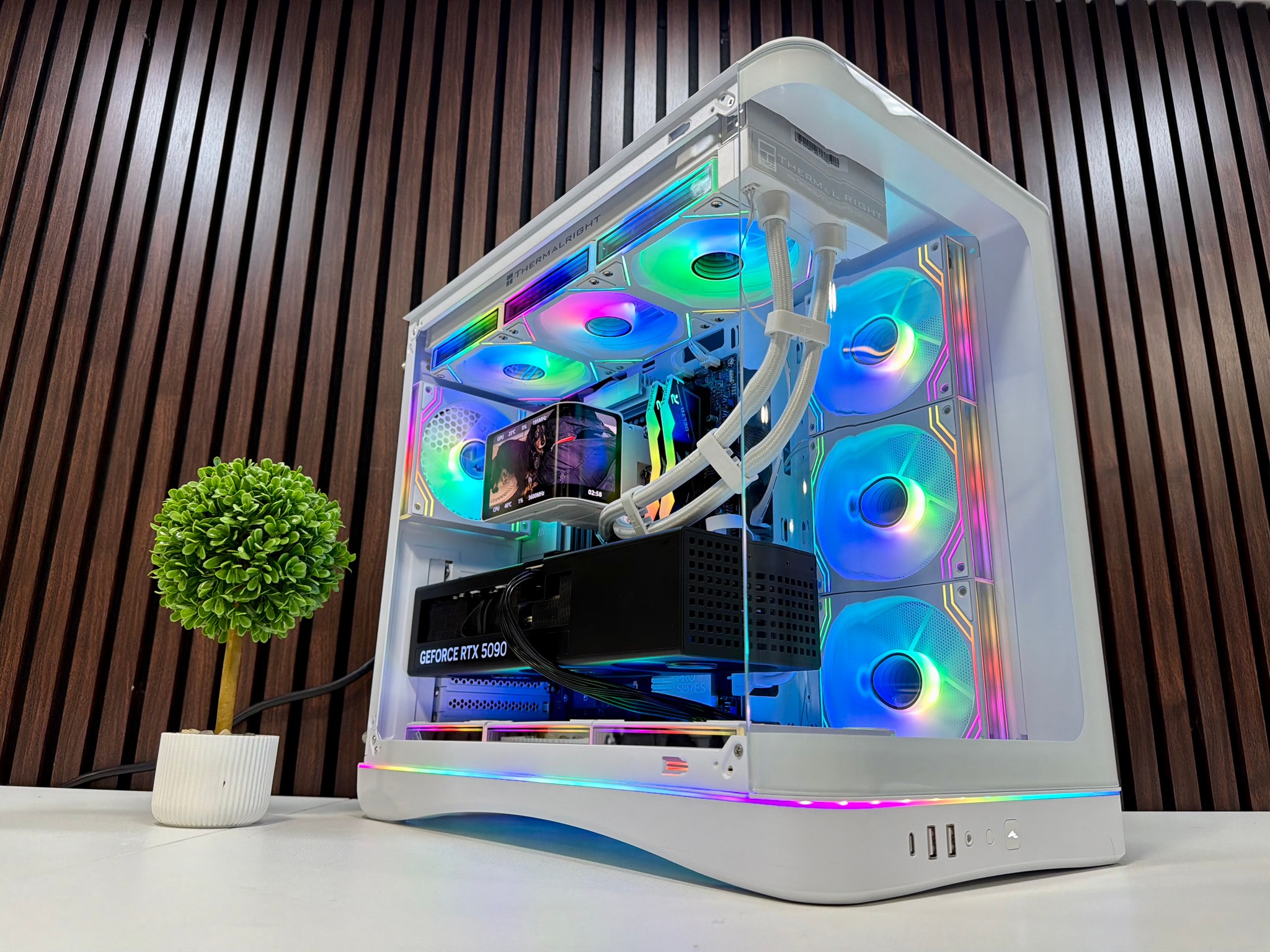 RTX 5090 | Ryzen 9950X3D | 64GB DDR5 | 2TB Gen 5 M.2 | 1200 Watt Tier A PSU | LCD AIO