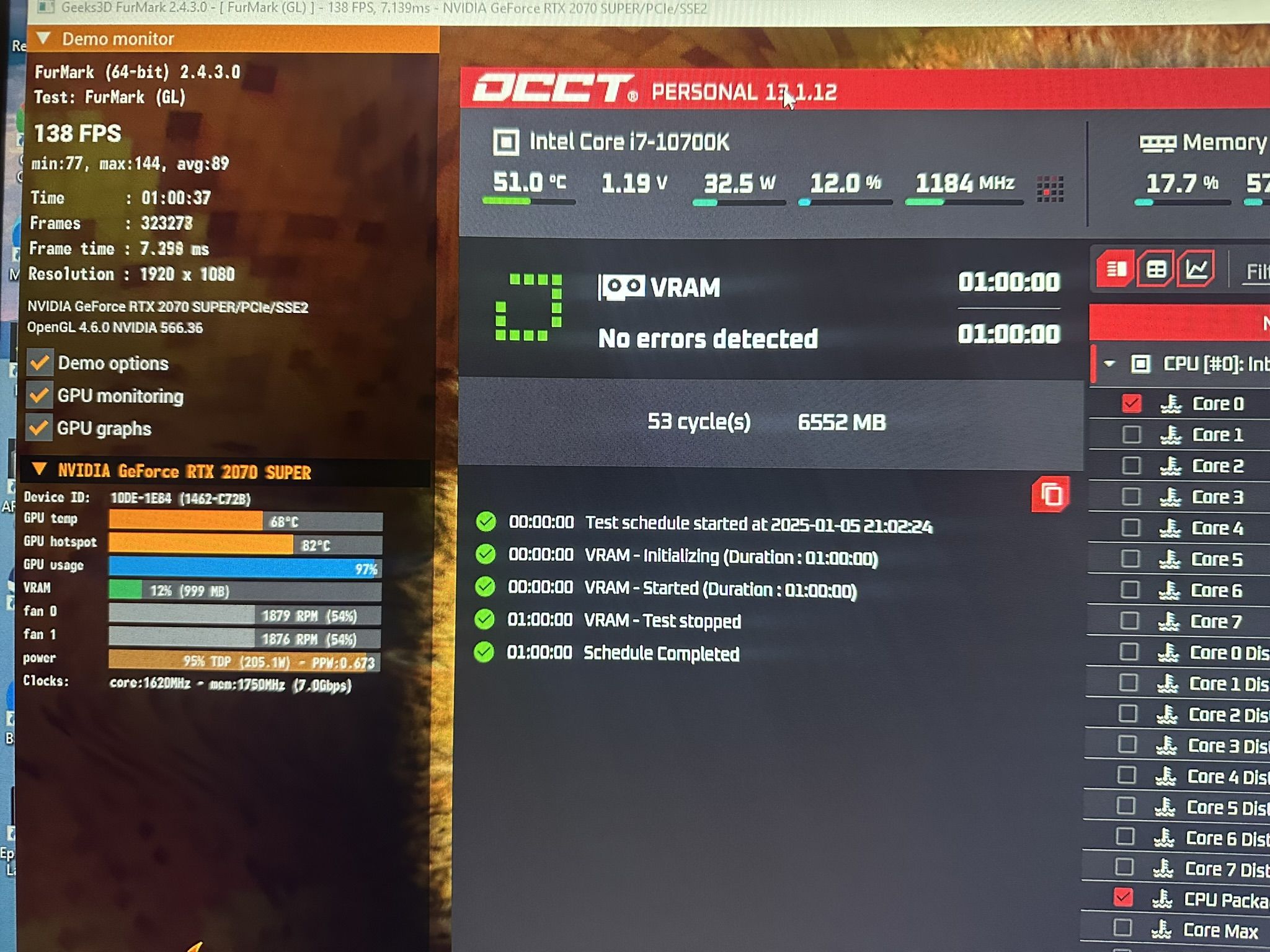 Gaming PC (i7-10700K / RTX 2070 Super / 1 TB NVME / 32GB RAM)
