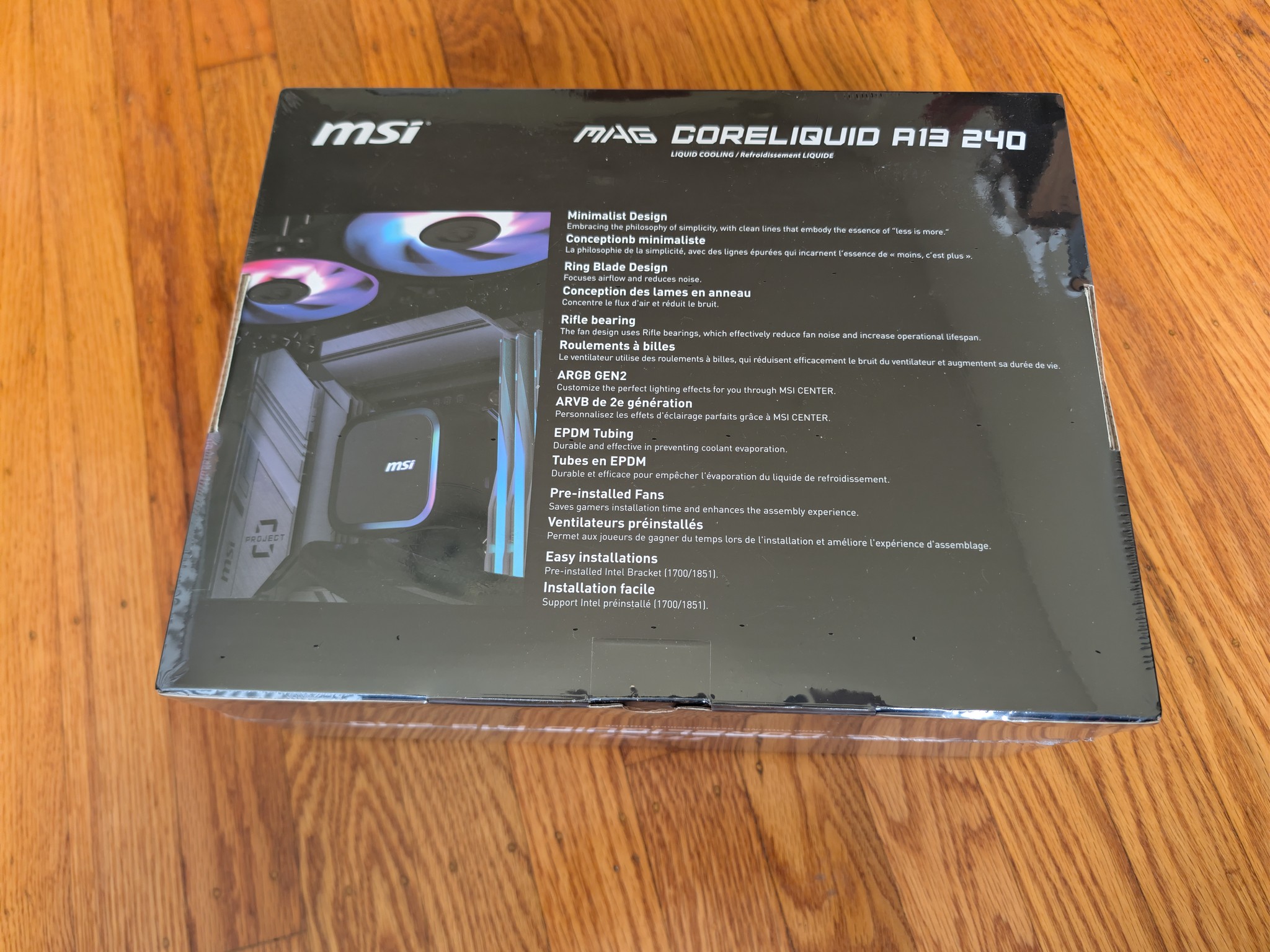 [Brand New Sealed] MSI MAG CORELIQUID A13 240 ARGB AIO Liquid Cooler