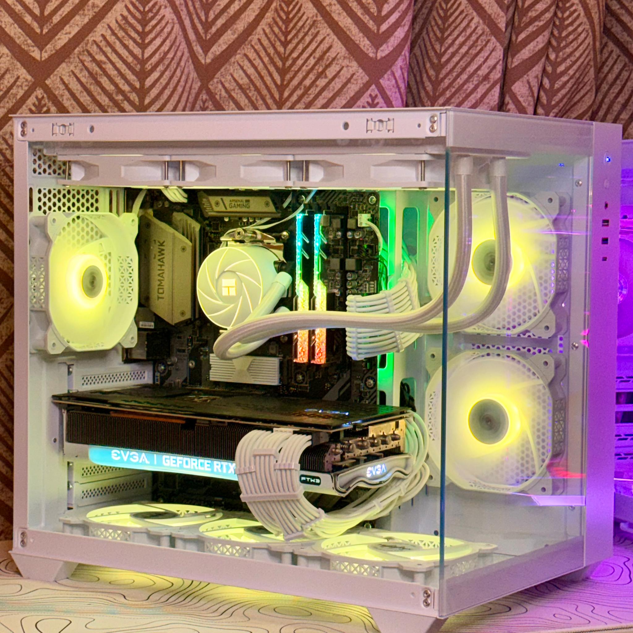White Ranger Gaming PC | RTX 3080 FTW3 Ultr + Ryzen 7 3700X – (Free Xbox One X)