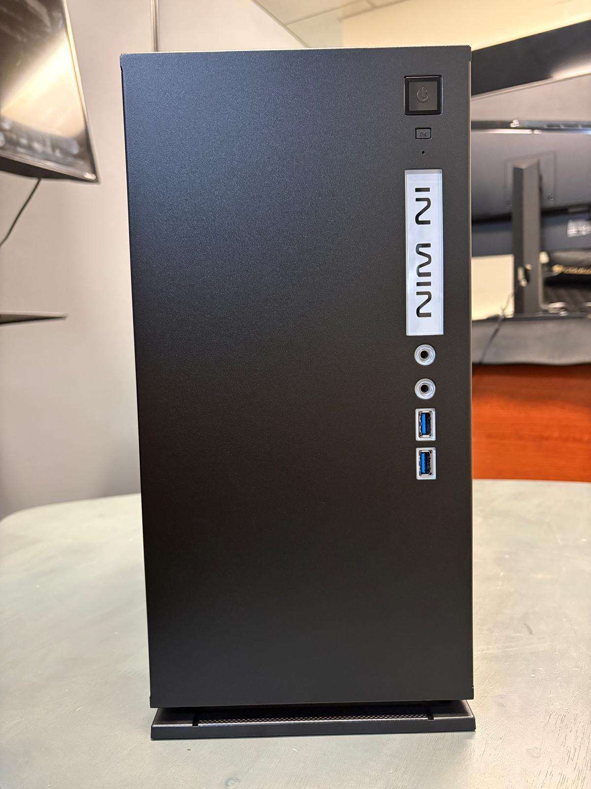 InWin 301 Black Tempered Glass -Micro ATX Tower Gaming Computer Case - OPEN BOX