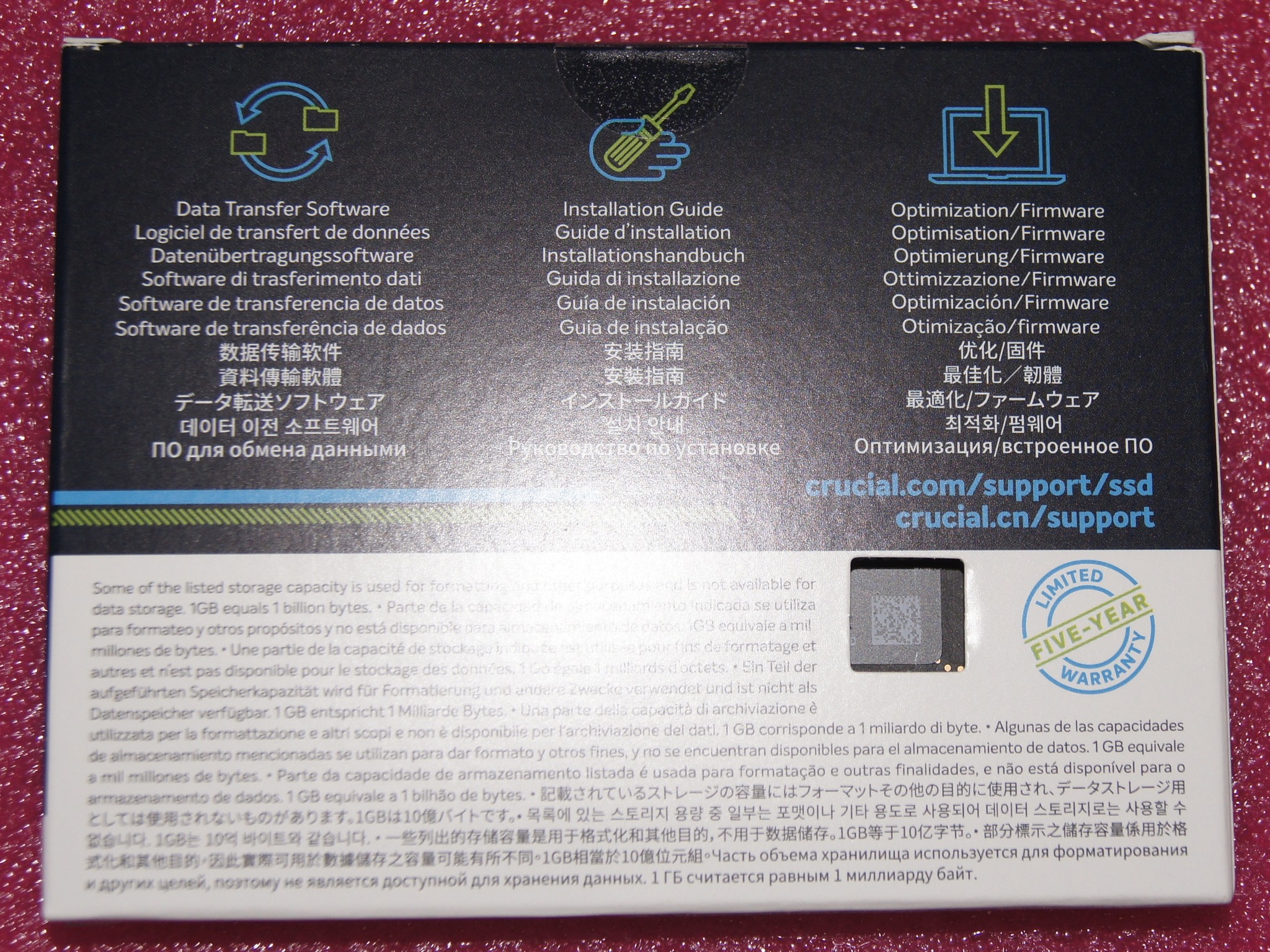 Crucial P5 500GB 3D NAND NVMe Internal SSD, up to 3400 MB/s - CT500P5SSD8