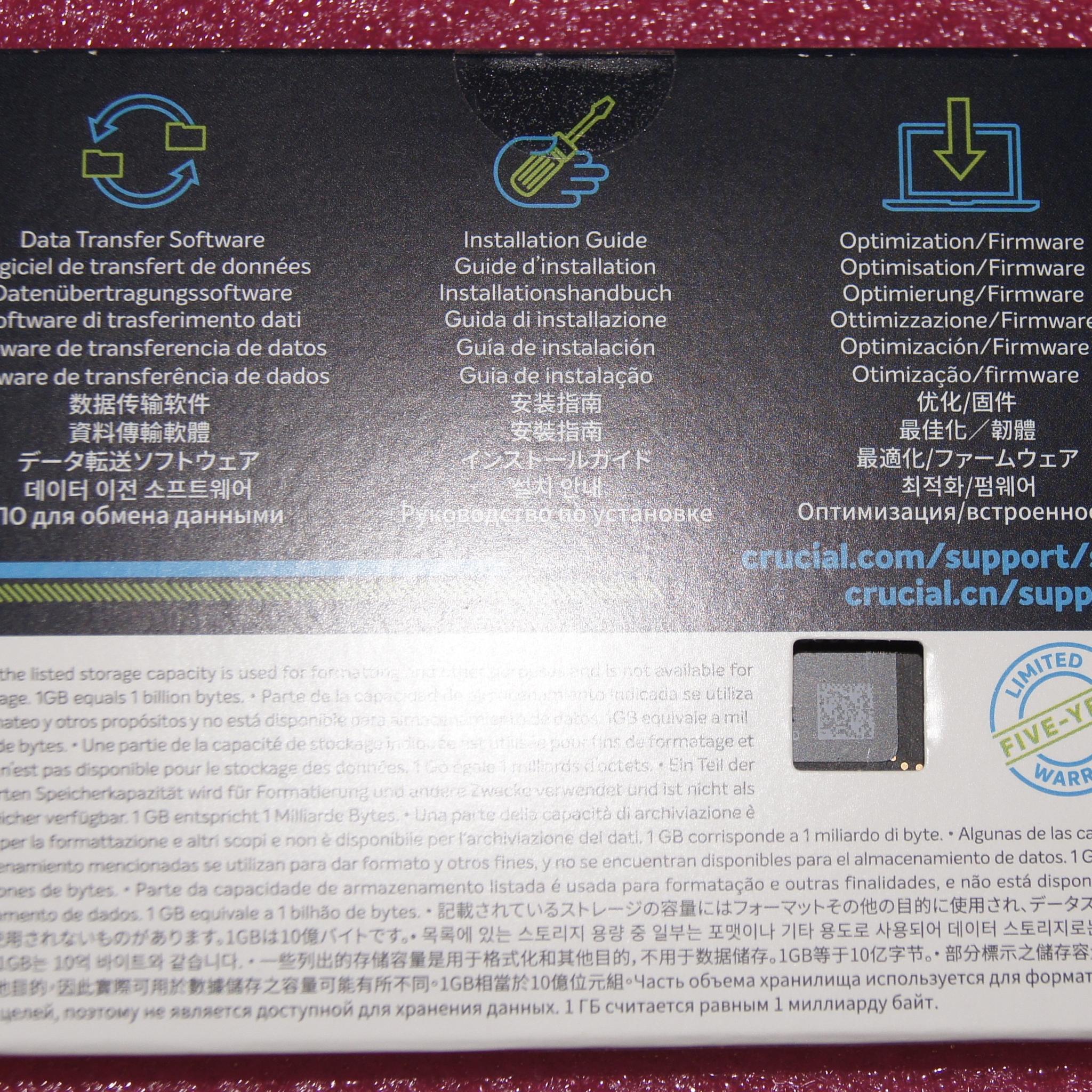 Crucial P5 500GB 3D NAND NVMe Internal SSD, up to 3400 MB/s - CT500P5SSD8
